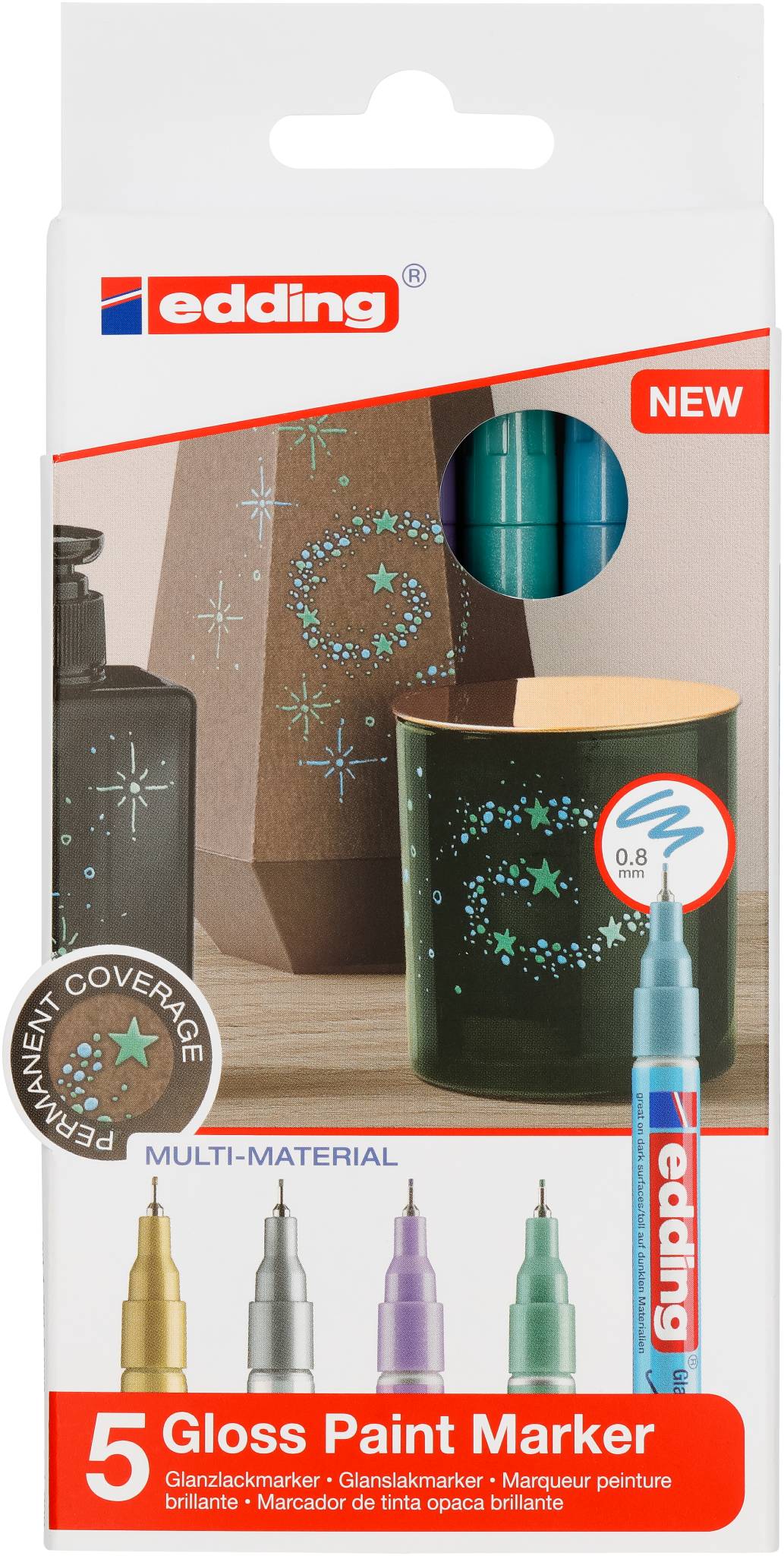 edding 780 Glanzlackmarker 5er-Set sortiert spezial-1