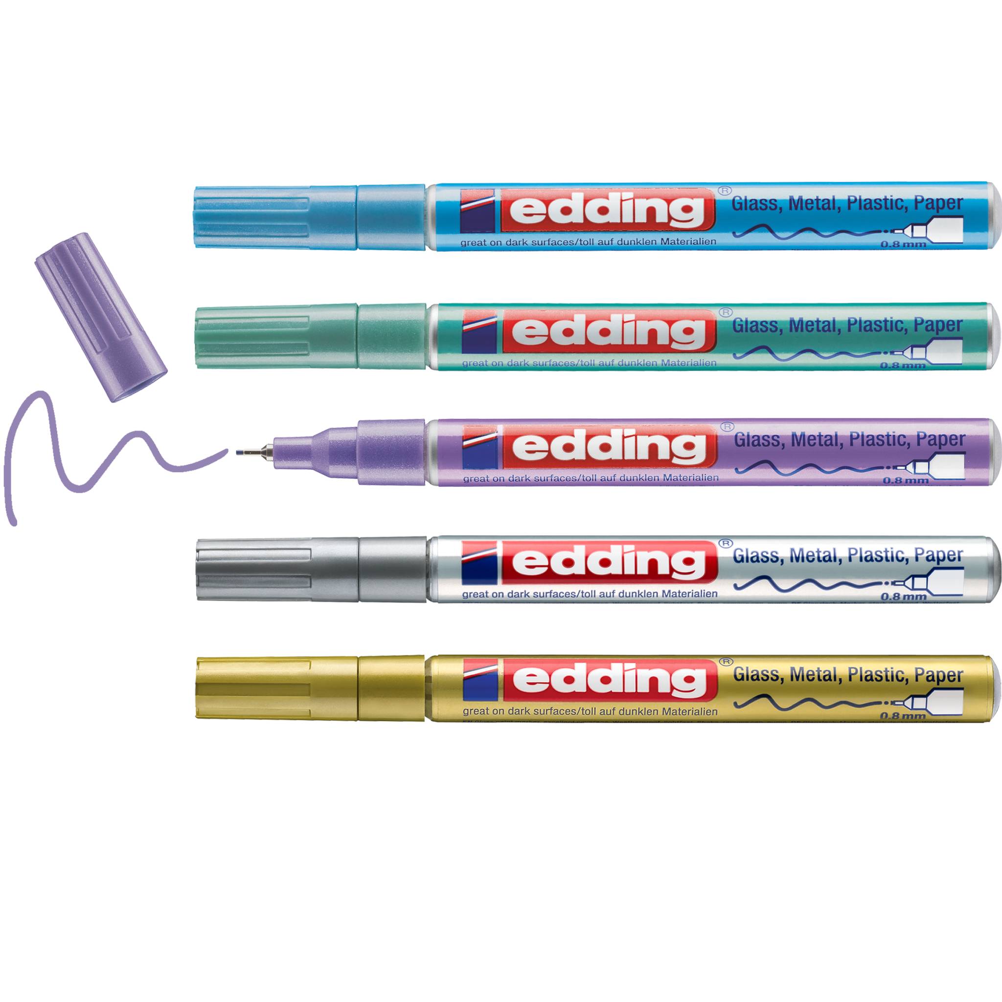 edding 780 Glanzlackmarker 5er-Set sortiert spezial-3