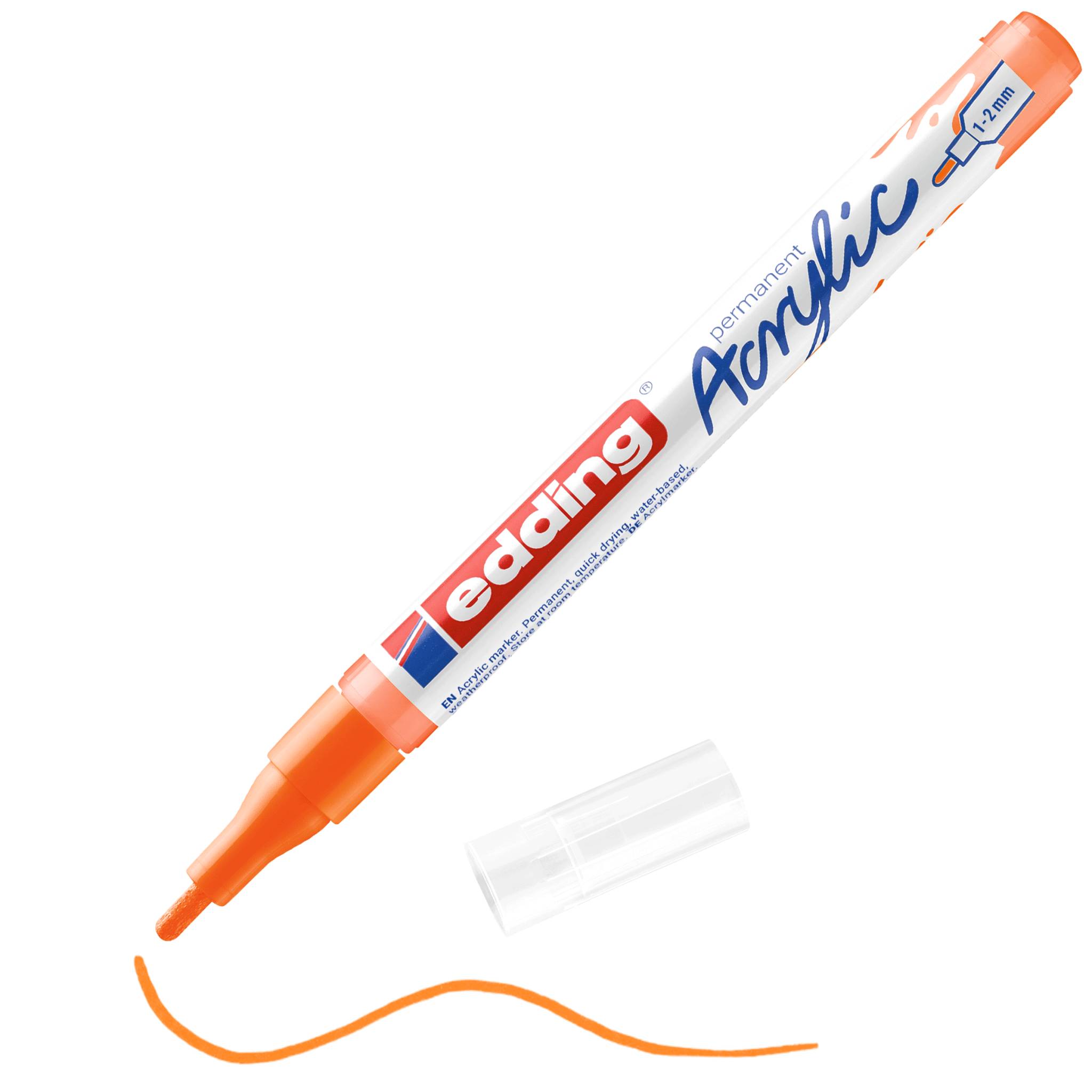 edding 5300 Acrylmarker fein neonorange-0