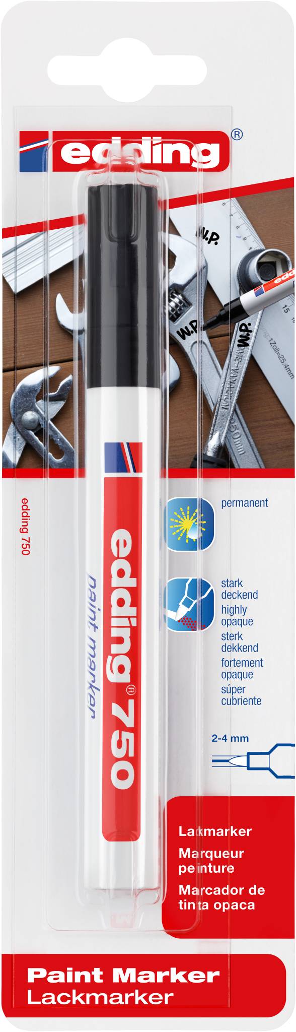 edding 750 Lackmarker 2er-Blister weiß-2