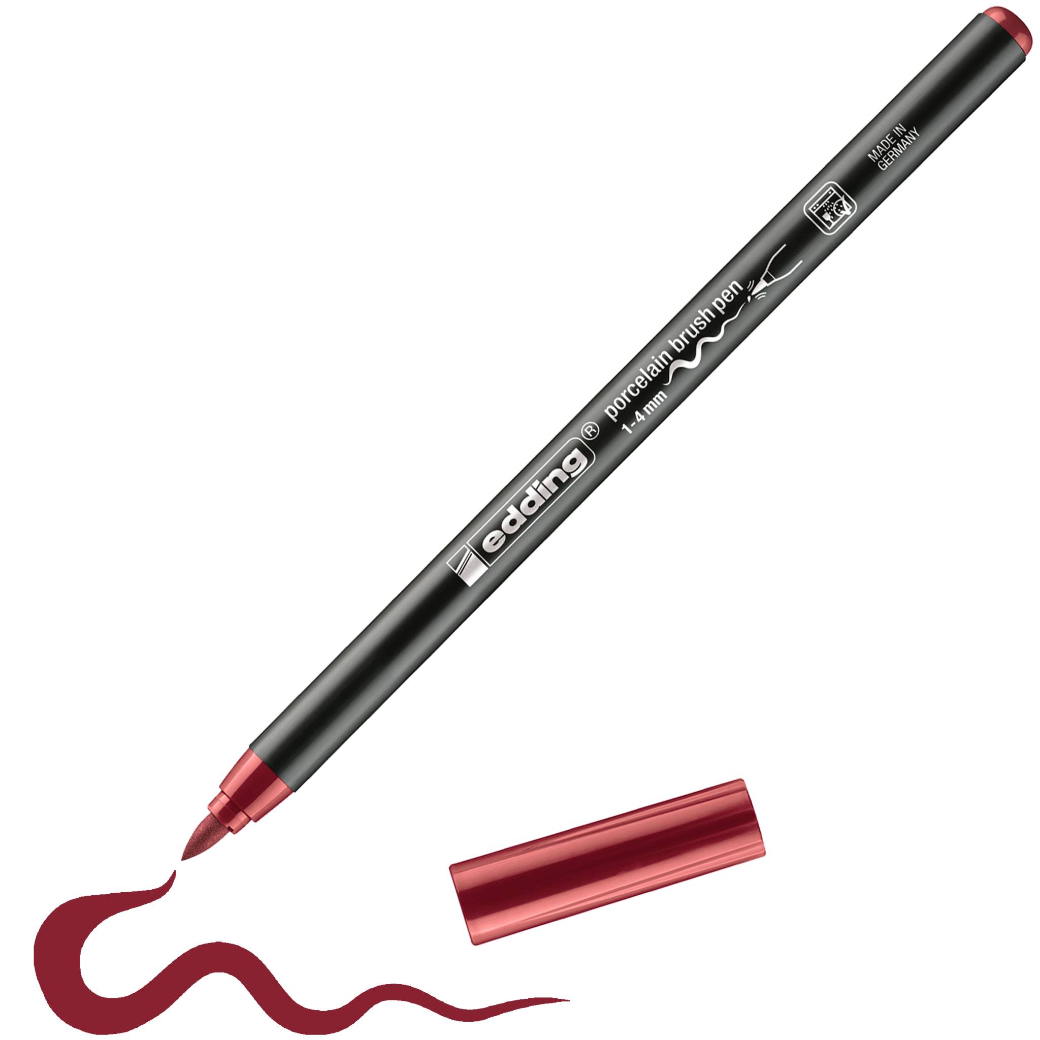 edding 4200 Porzellanpinselstift karmesin-1