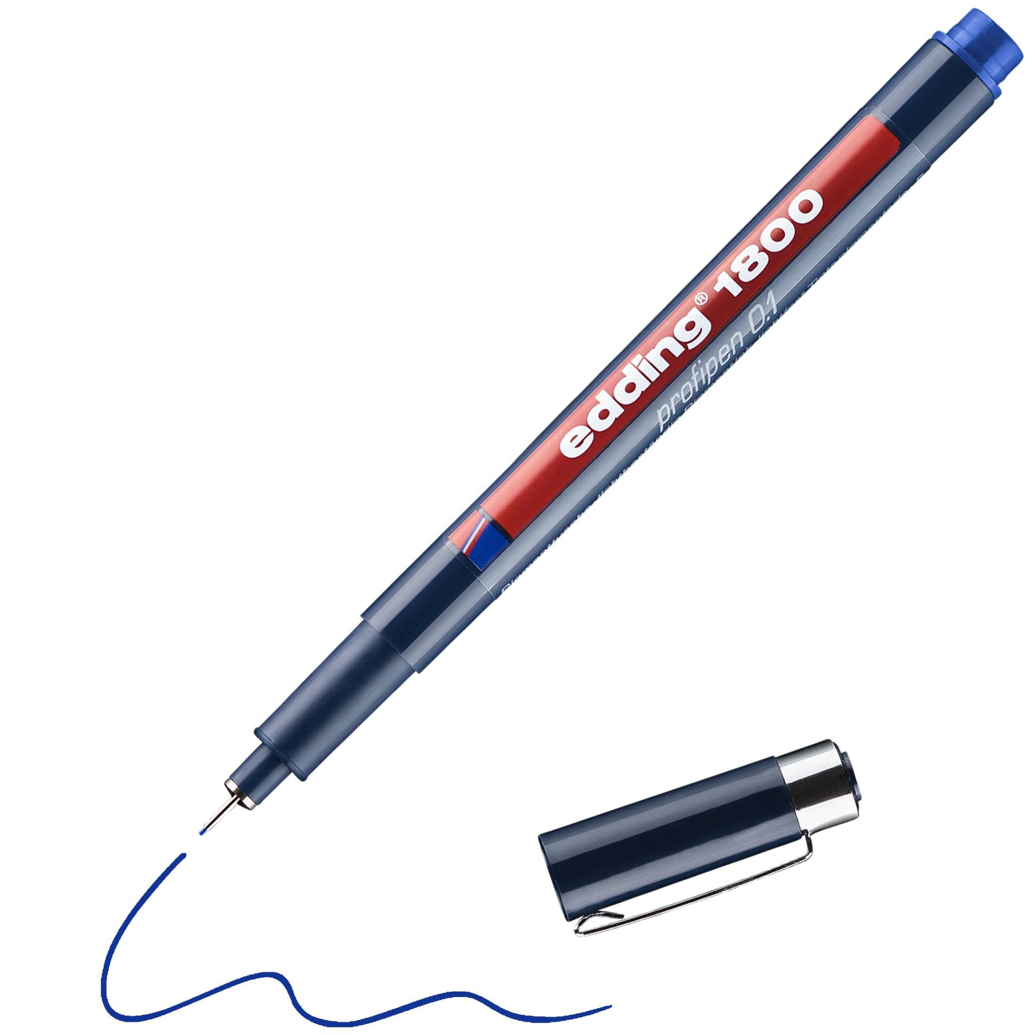 edding 1800 0,3 Präzisionsfeinschreiber blau-2