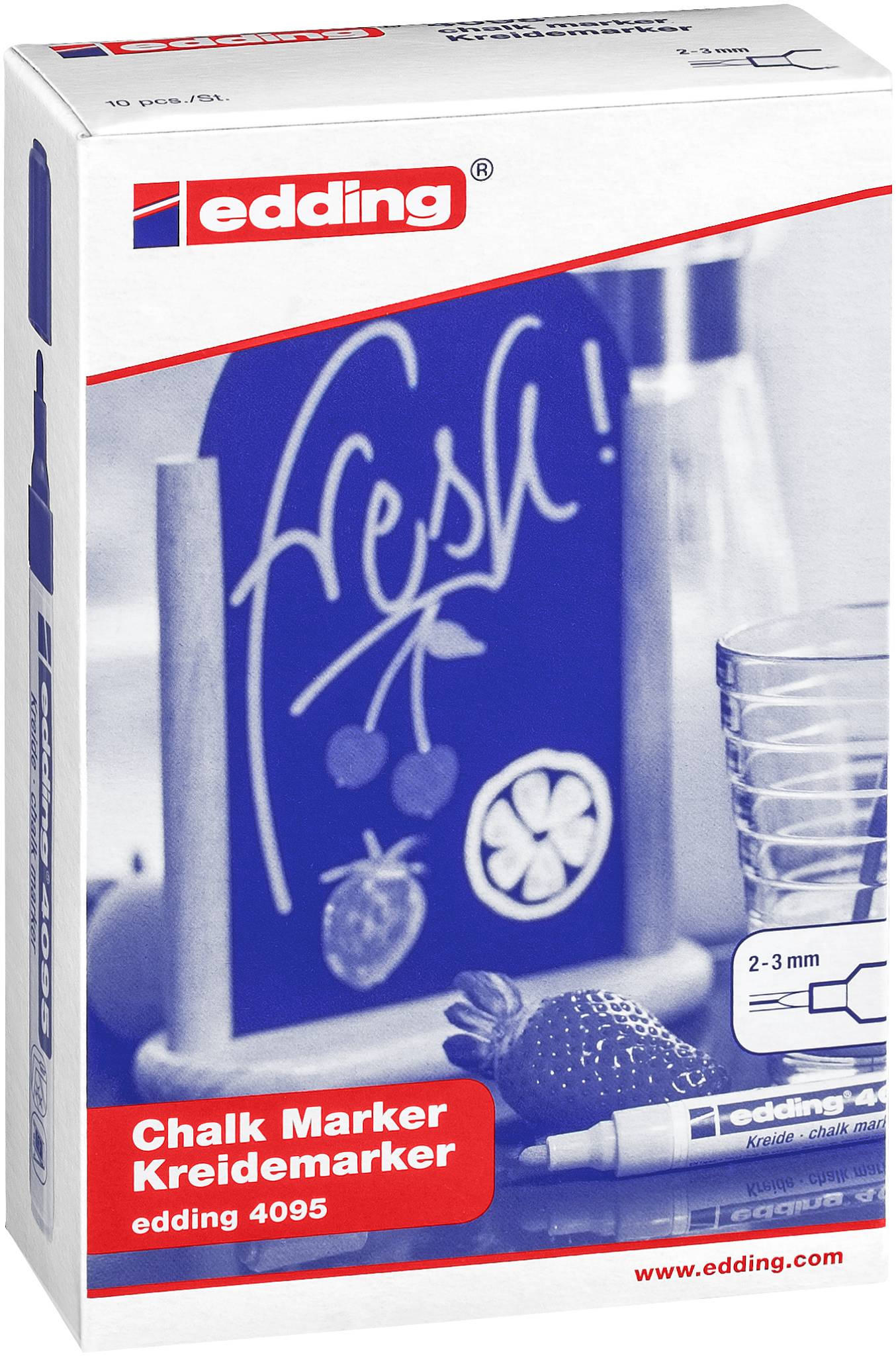 edding 4095 Kreidemarker 10er-Faltschachtel sortiert-2