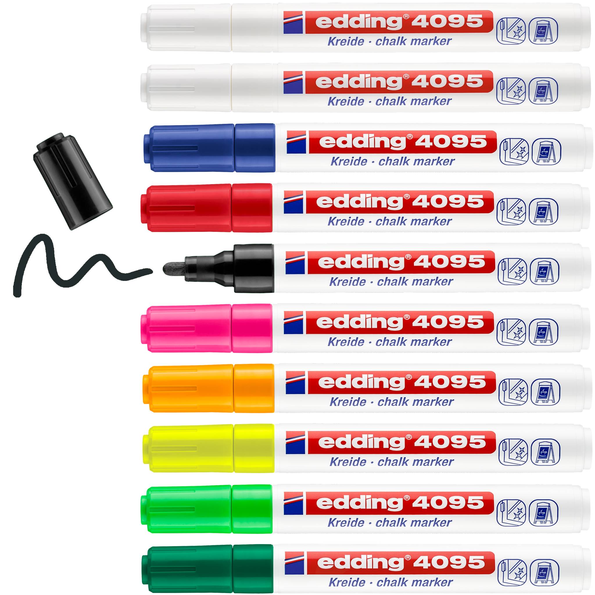 edding 4095 Kreidemarker 10er-Faltschachtel sortiert-3