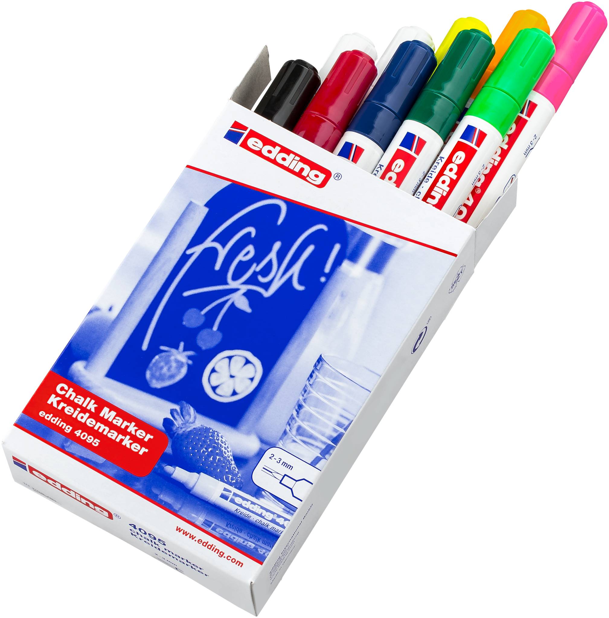 edding 4095 Kreidemarker 10er-Faltschachtel sortiert-4