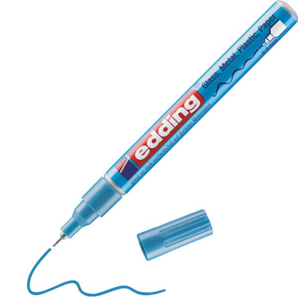edding 780 Glanzlackmarker hellblau-metallic