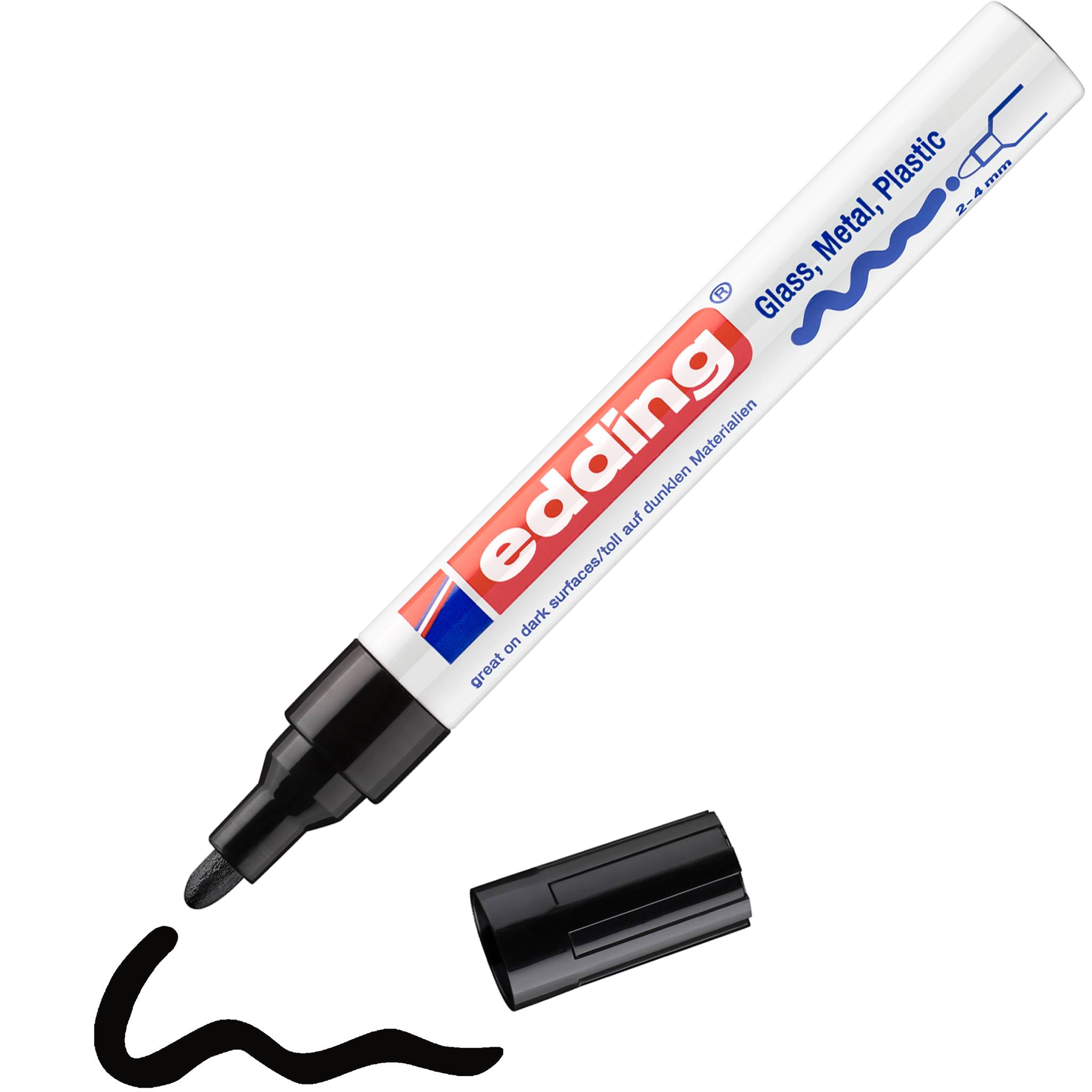 edding 750 Glanzlackmarker 1er-Blister schwarz-4