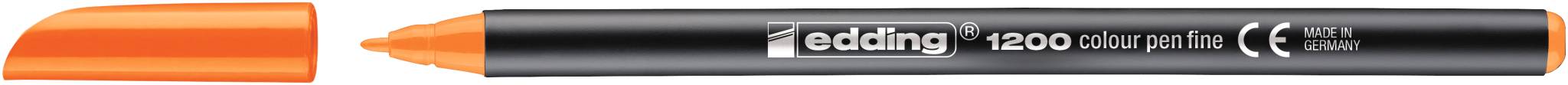 edding 1200 Fasermaler fein neonorange-3