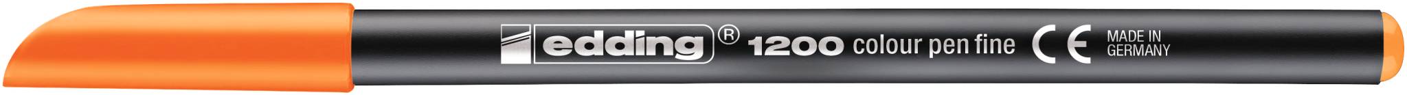 edding 1200 Fasermaler fein neonorange-4