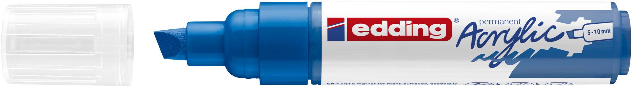 edding 5000 Acrylmarker breit enzianblau-3