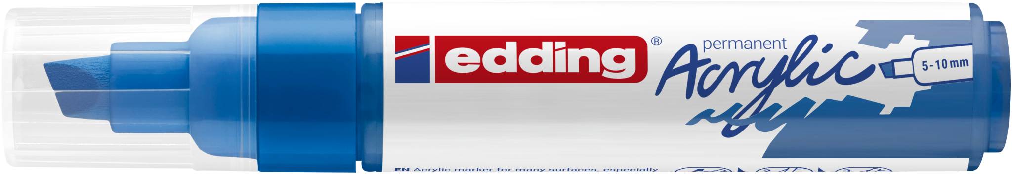 edding 5000 Acrylmarker breit enzianblau-4