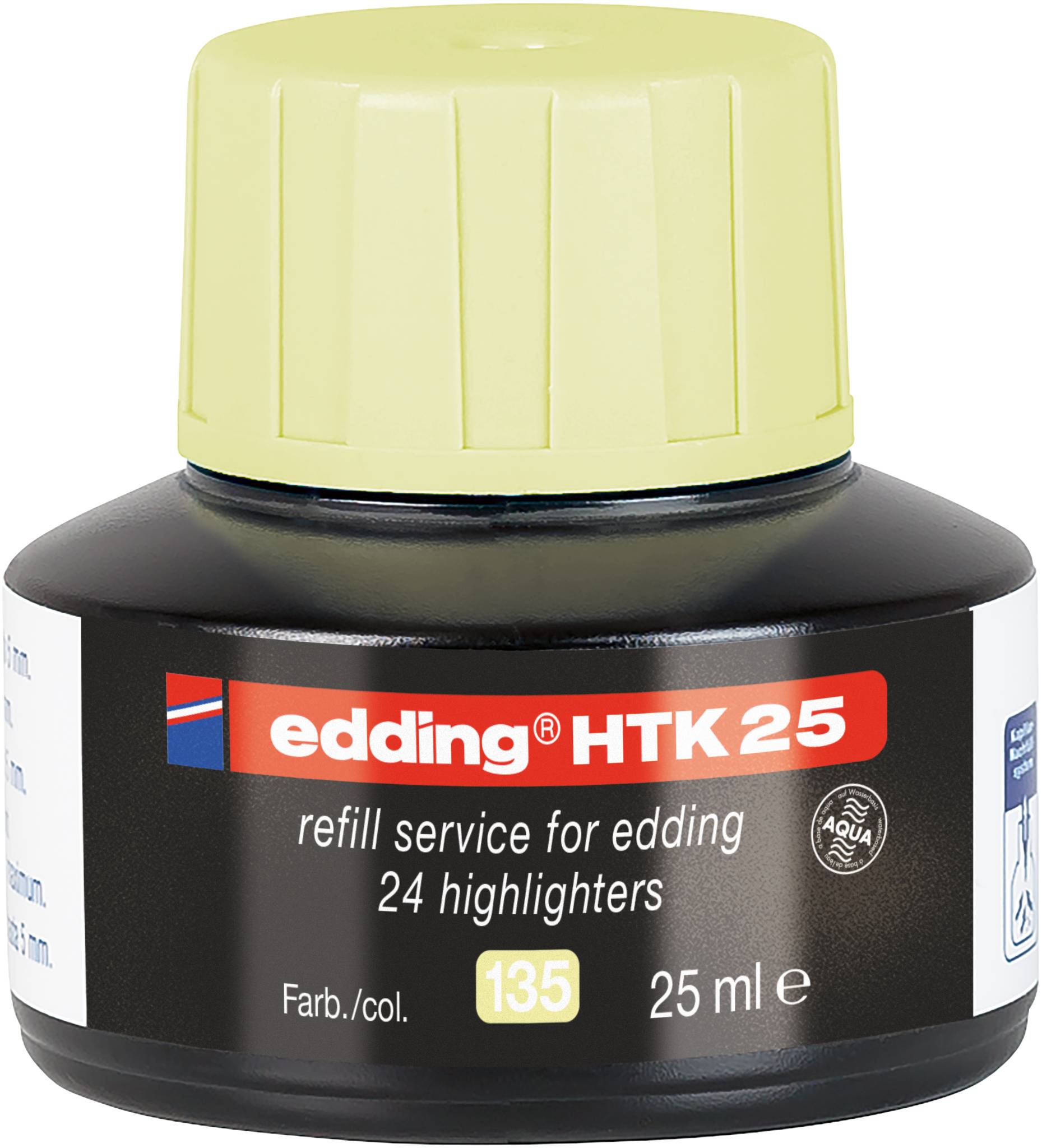 edding HTK 25 Nachfüllinte Textmarker pastellgelb-0