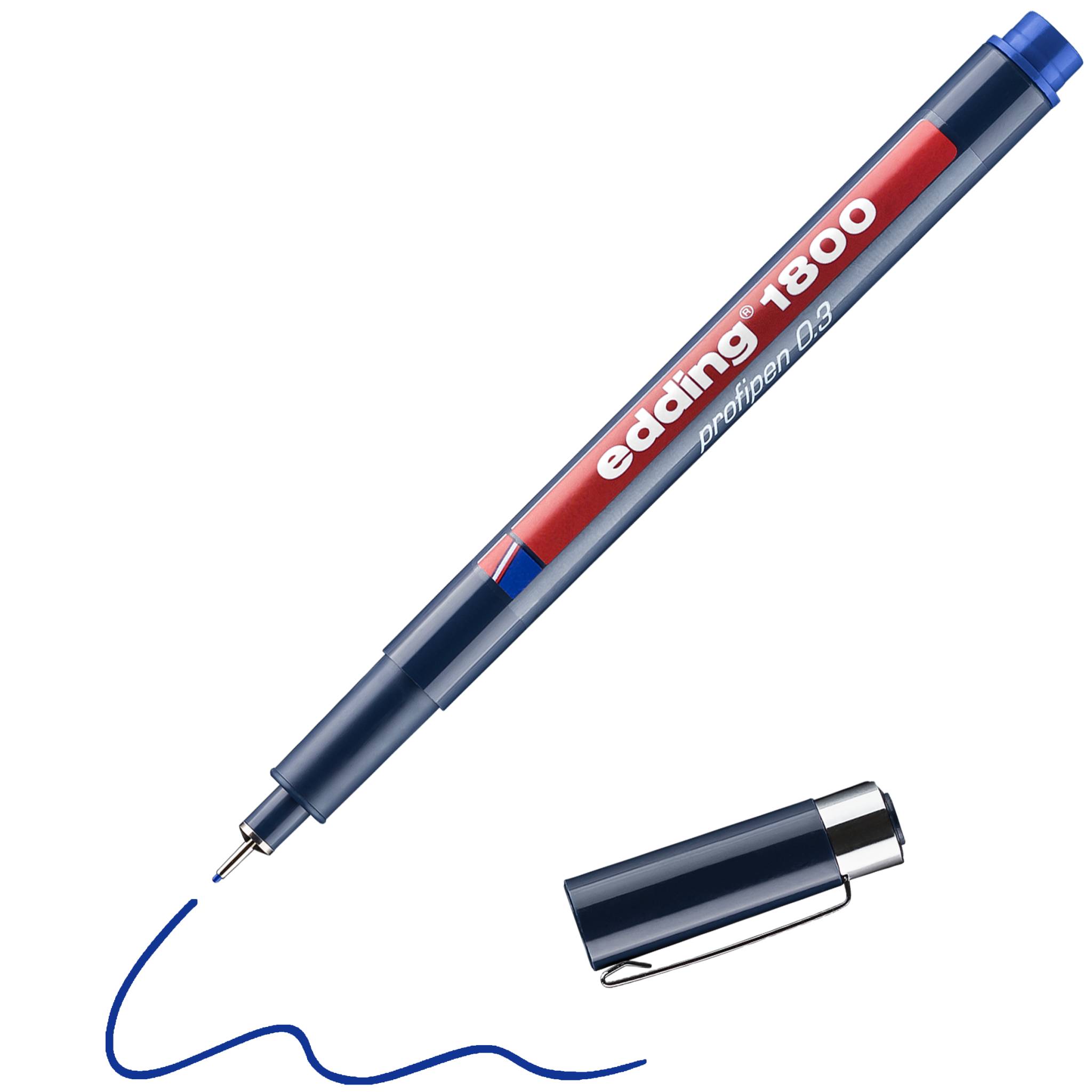 edding 1800 0,3 Präzisionsfeinschreiber blau-5