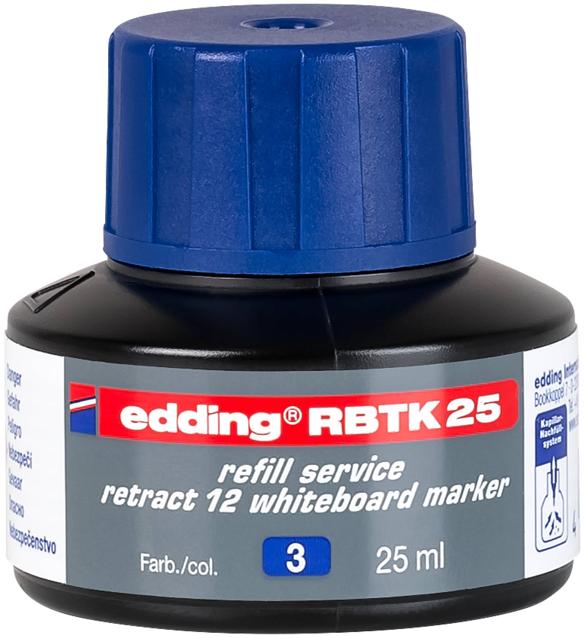 edding RBTK 25 Nachfülltinte retract 12 Whiteboardmarker blau-0