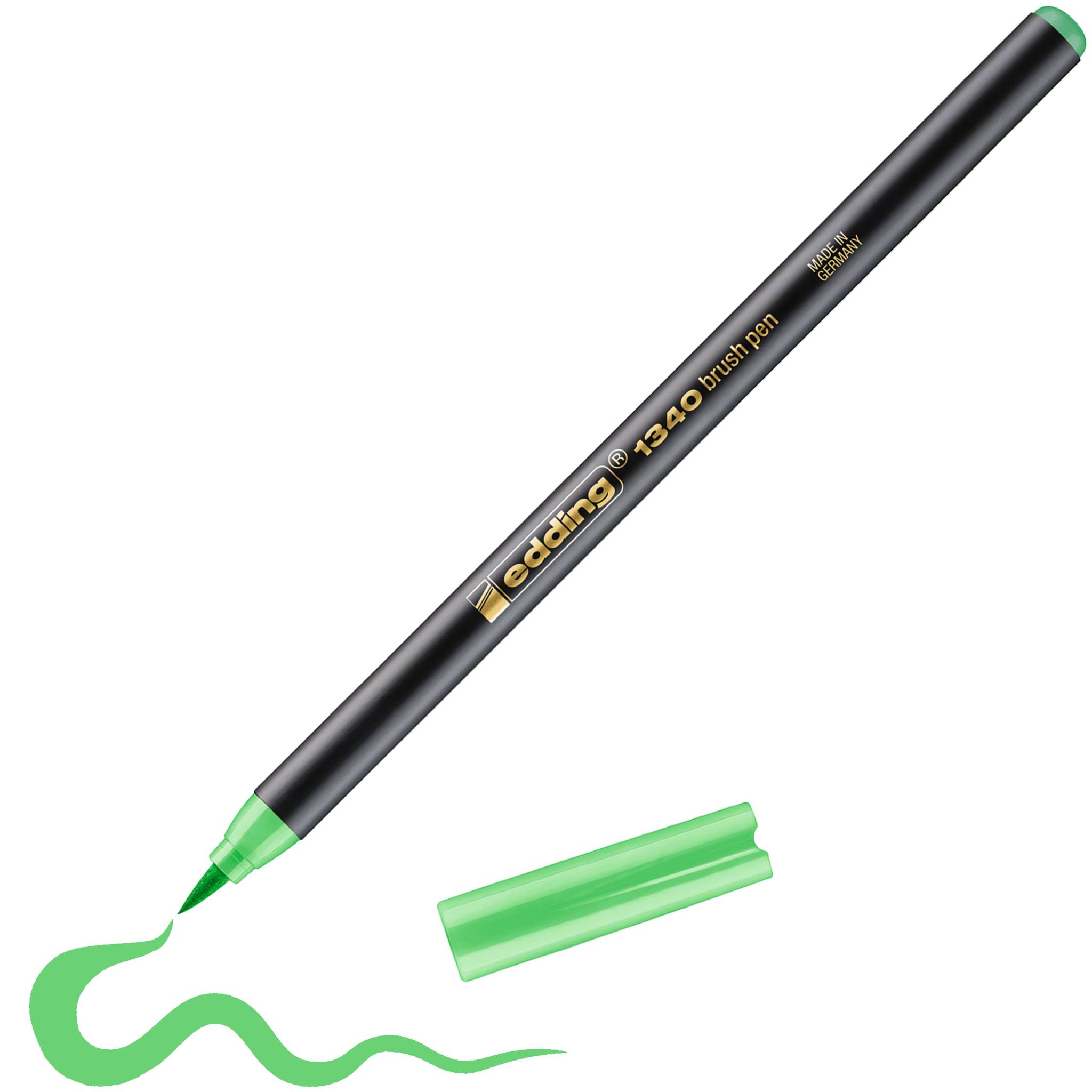 edding 1340 Pinselstift hellgrün-3