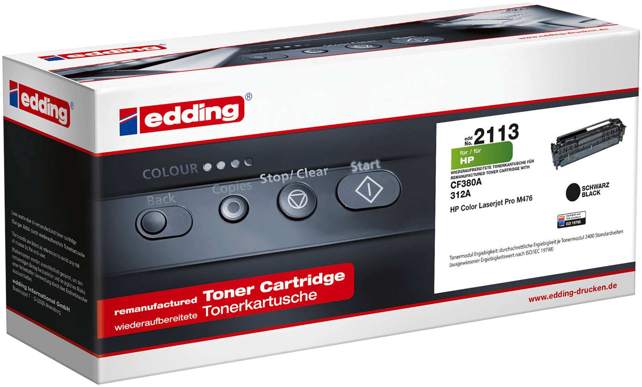 EDD-2113 ersetzt HP 312A (CF380A) - schwarz - 2.400 Seiten-1