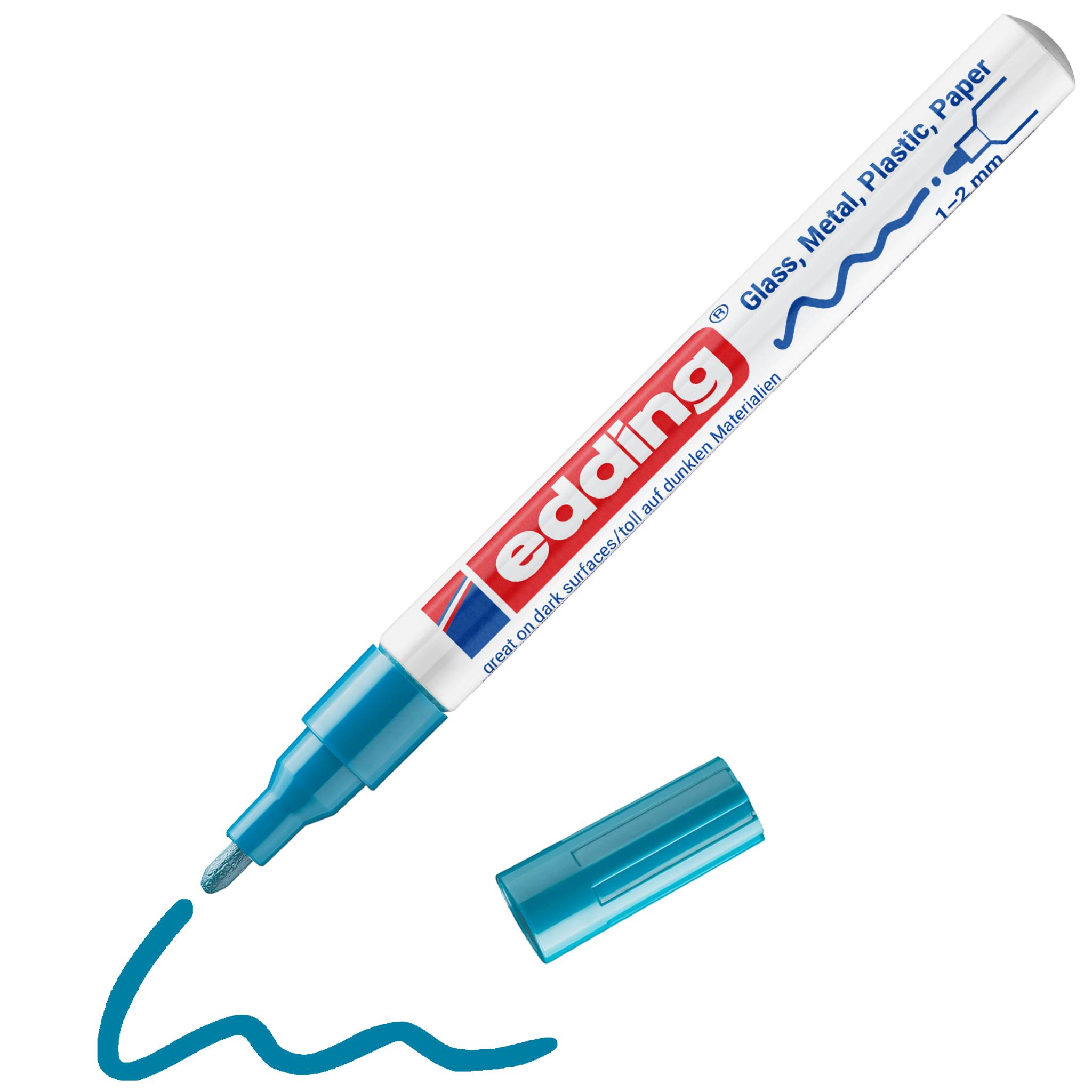 edding 751 Glanzlackmarker hellblau-3
