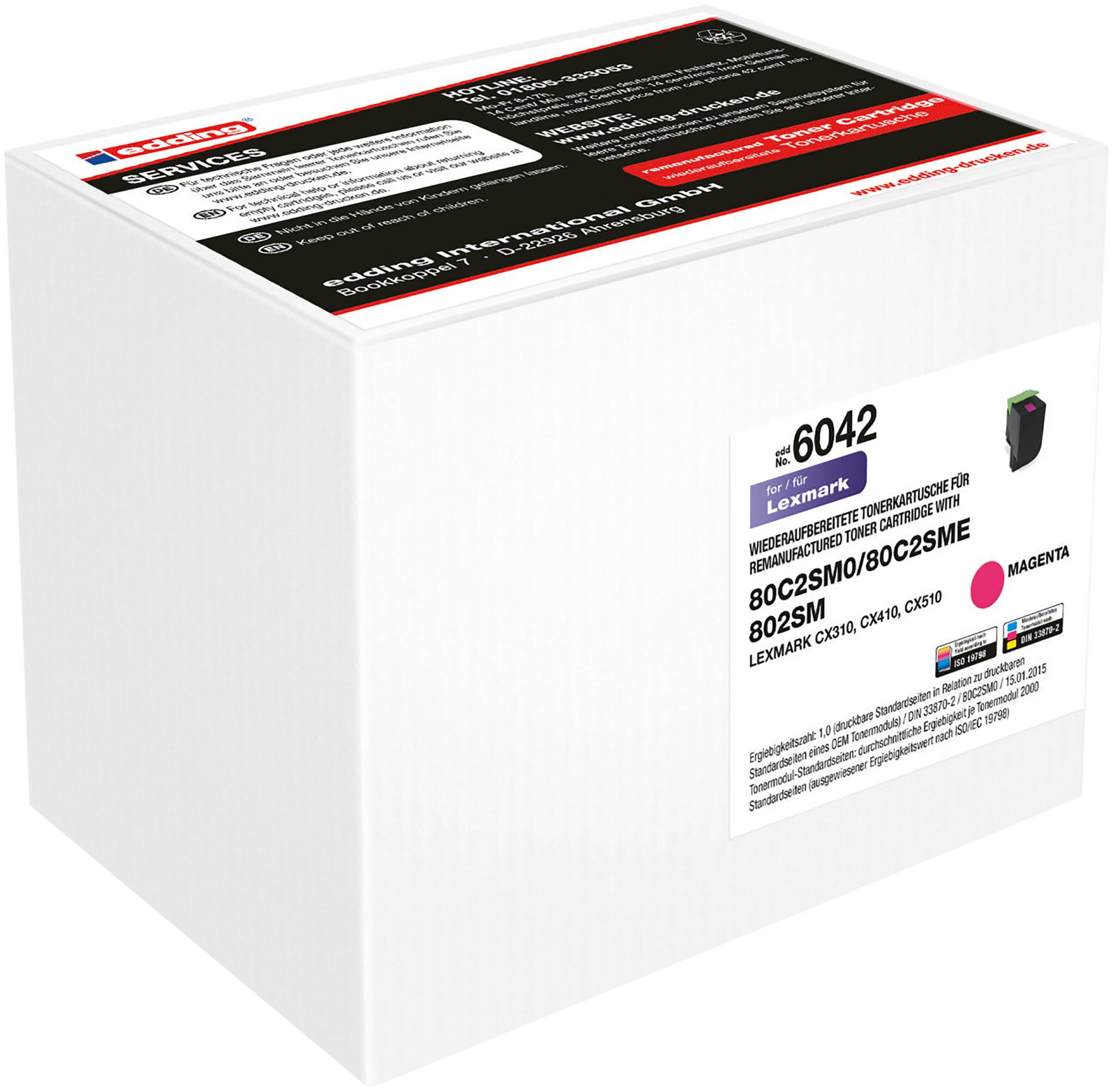 EDD-6042 ersetzt Lexmark 80C2SM0 / 802SM - magenta - 2.000 Seiten-1