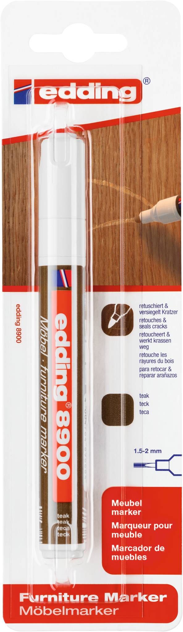 Edding 8900 4-8900-1-4619 Möbelmarker Teak 1.5 mm, 2 mm-4