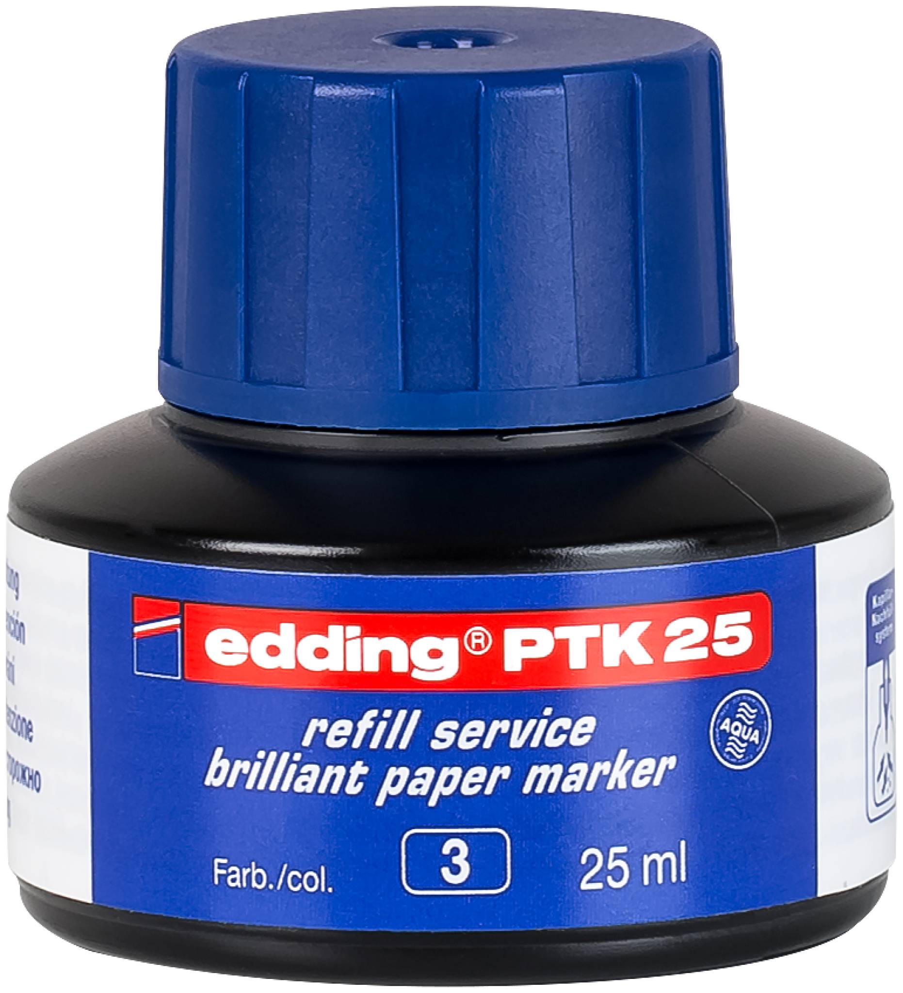 edding PTK 25 Nachfülltinte Brillant-Papiermarker blau-0