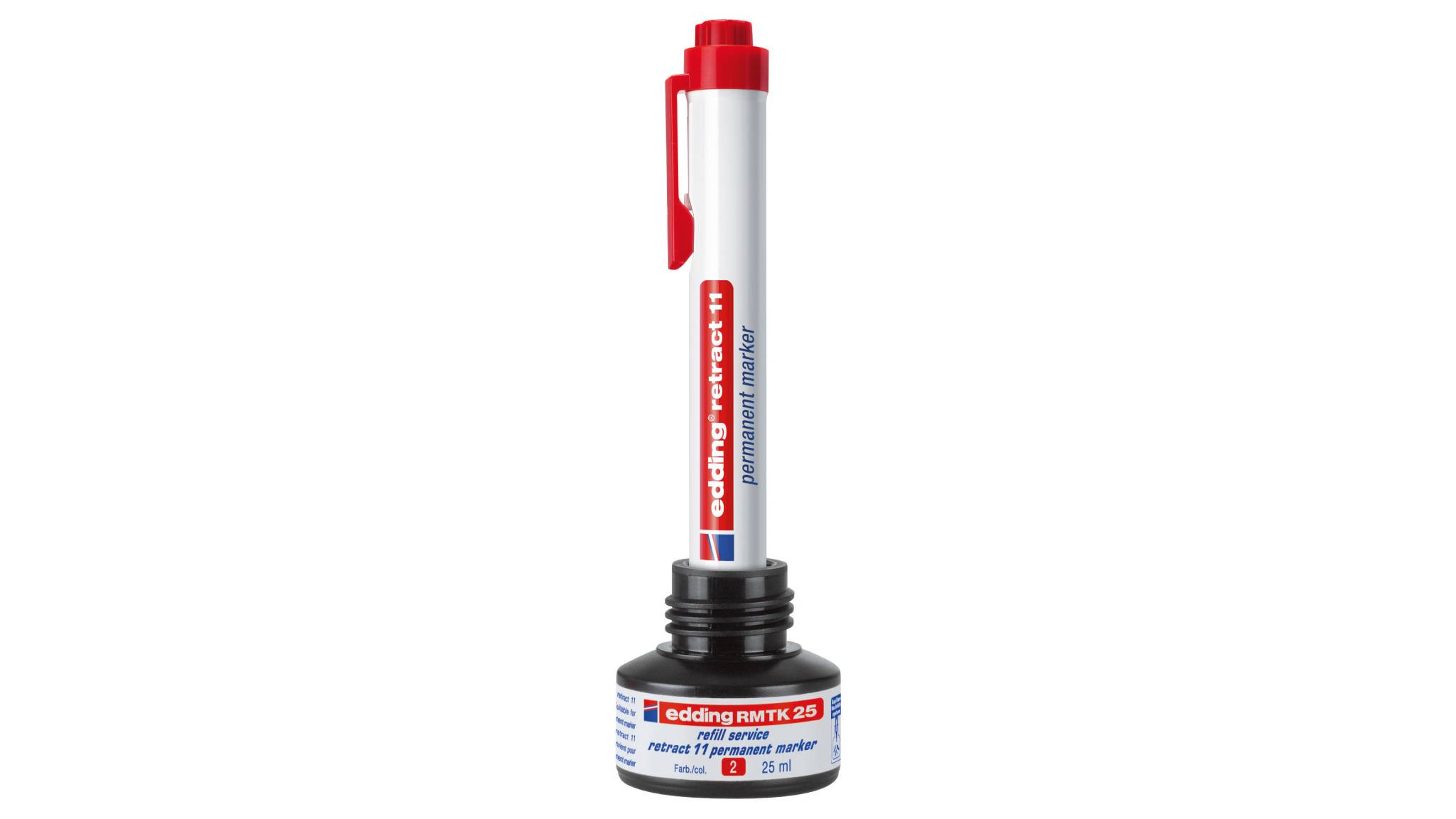 edding RMTK 25 Nachfülltinte retract 11 Permanentmarker schwarz-2