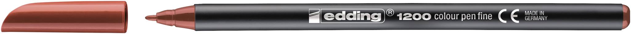edding 1200 Fasermaler fein braun-4