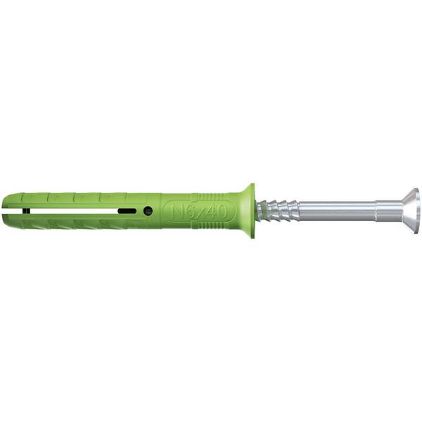 Fischer 45x Nageldübel N GREEN 6 x 80/50 S Senkkopf - 524848