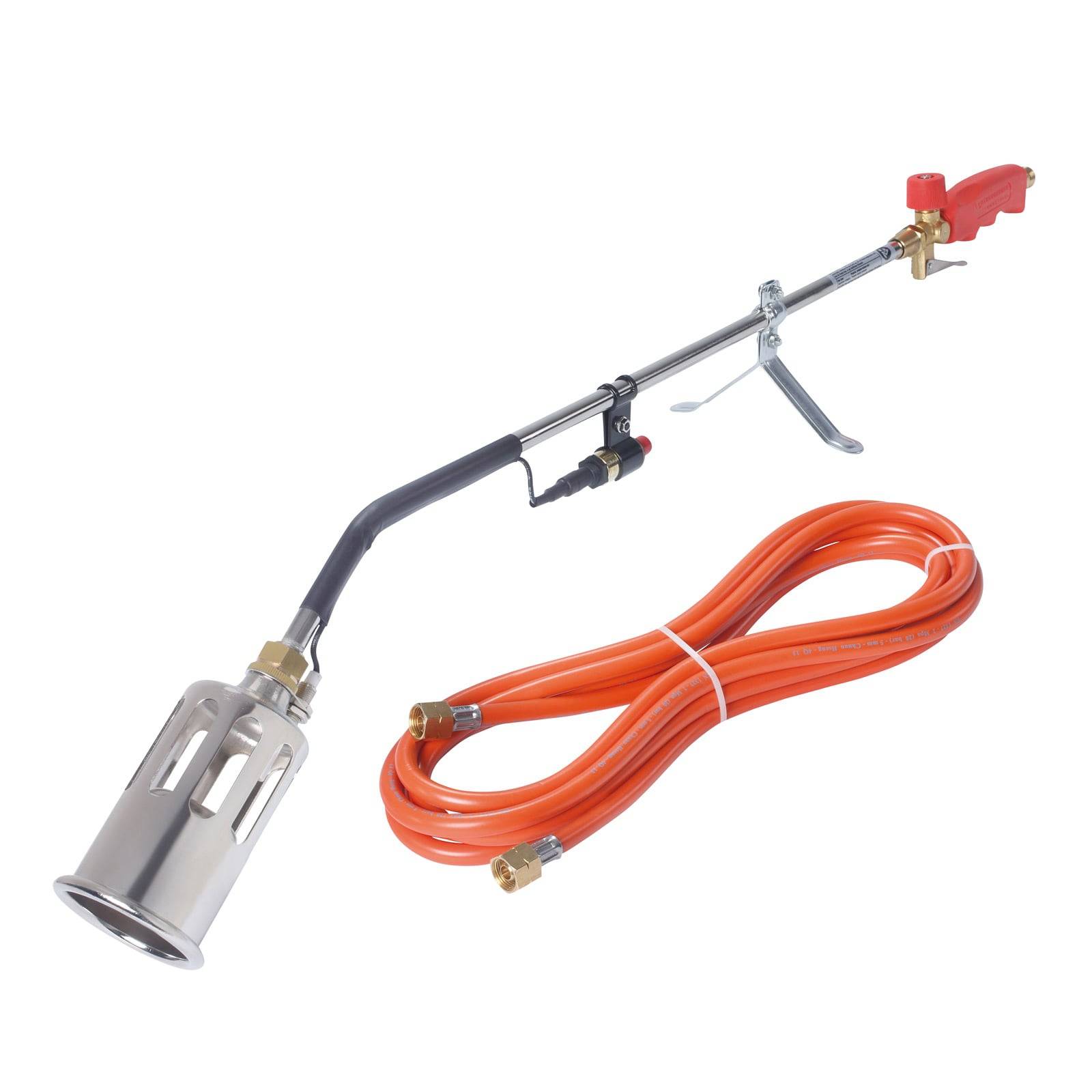 ROTHENBERGER Industrial ROMAXI Anwärmbrennerset mit Piezozündung inkl. 5 m Propangasschlauch mit Piezozündung - 030955E-0