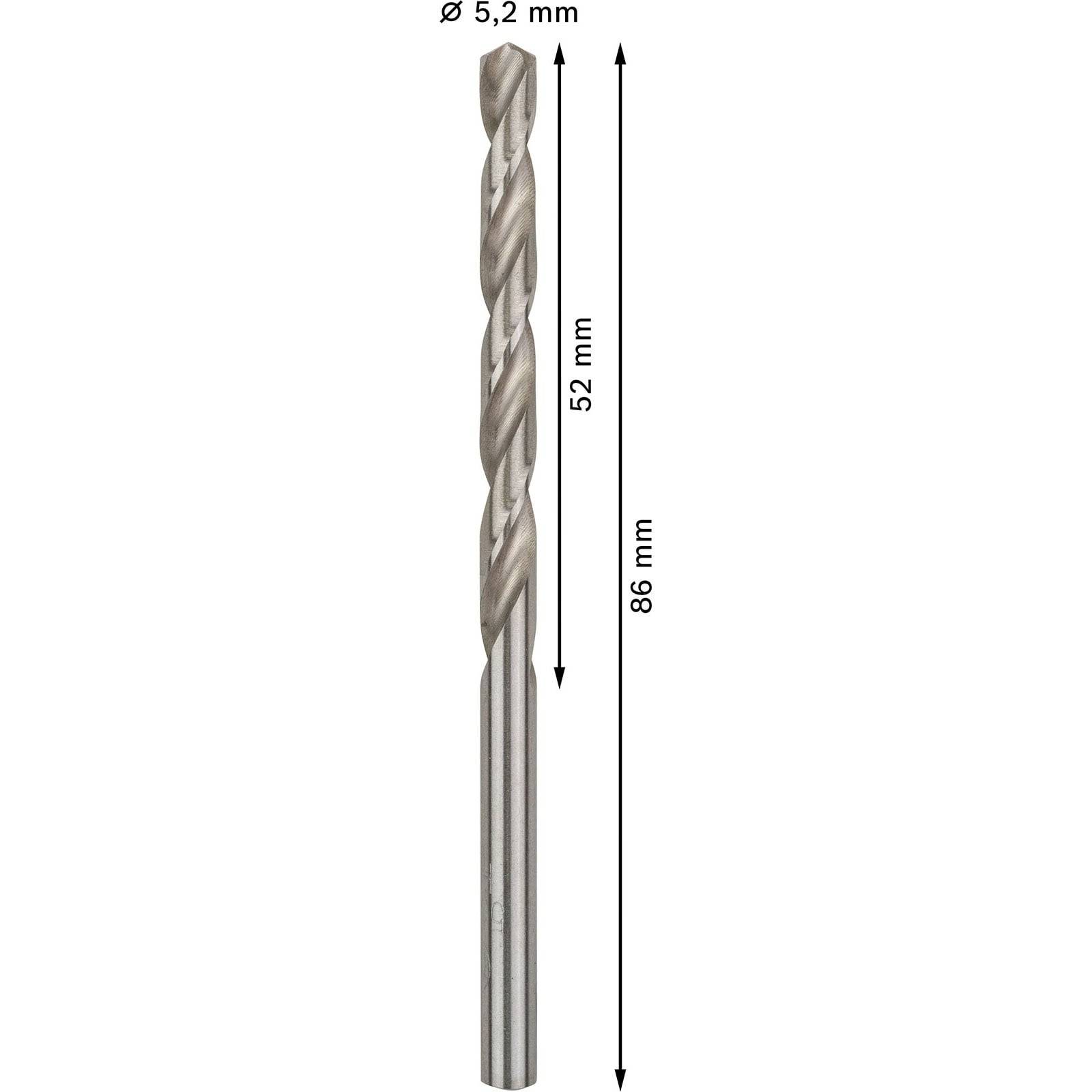 Bosch PRO Metal HSS-G Spiralbohrer 5,2 x 52 x 86 mm - 2608595063-3