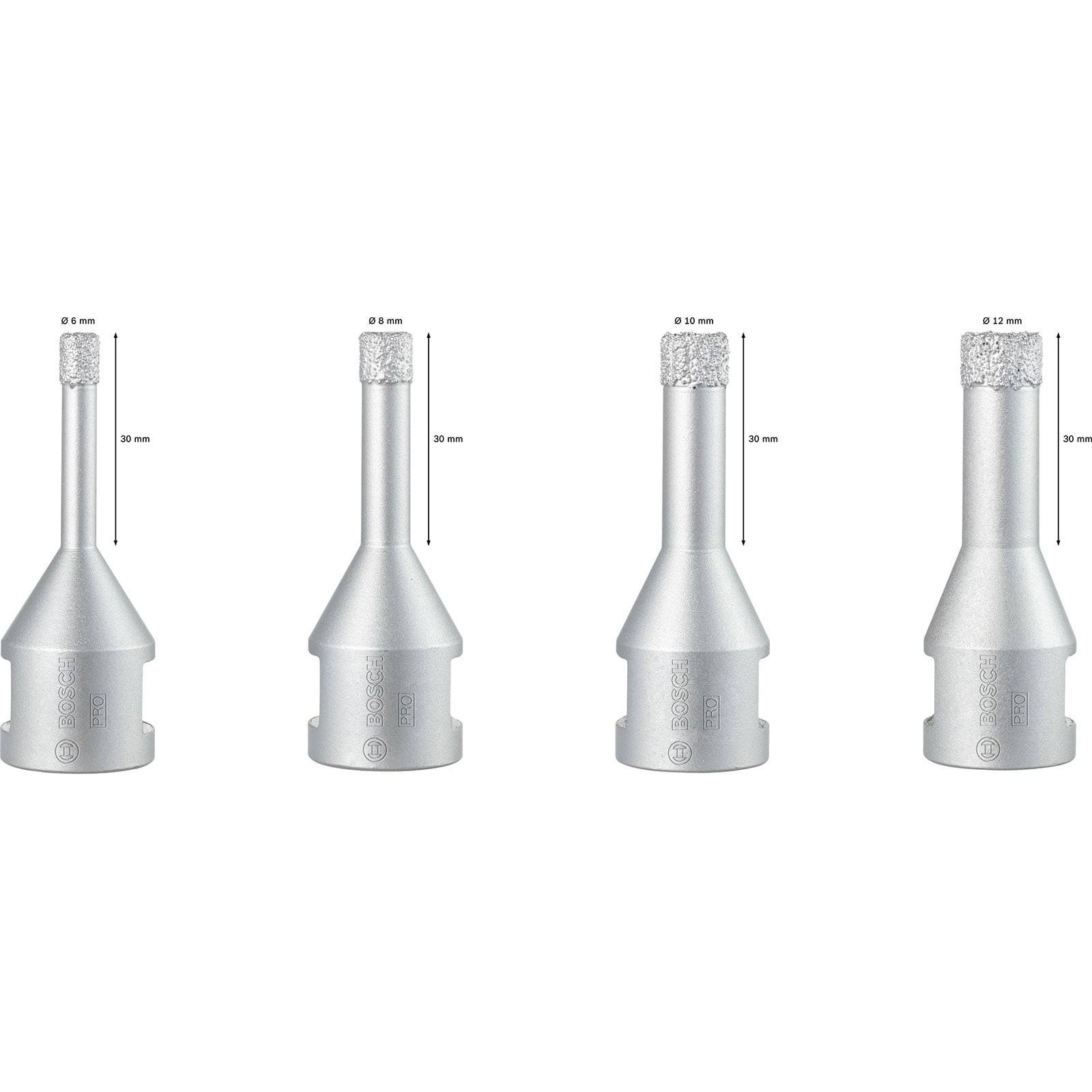 Bosch PRO Ceramic dry X-Lock Bohrkronen-Set 6; 8; 10; 12,0x30; 30; 30; 30 mm - 2607017579-2