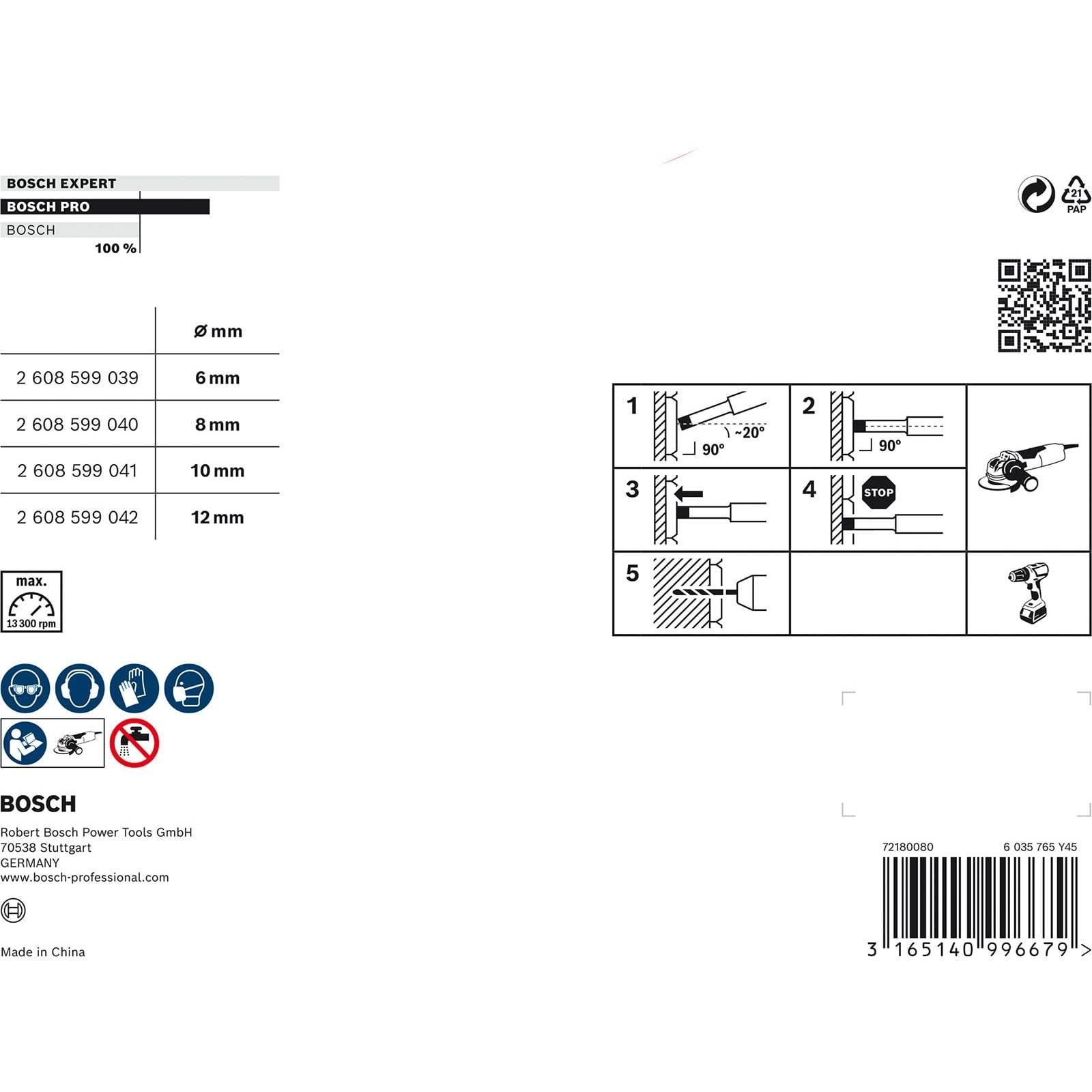 Bosch PRO Ceramic dry X-Lock Bohrkronen-Set 6; 8; 10; 12,0x30; 30; 30; 30 mm - 2607017579-4