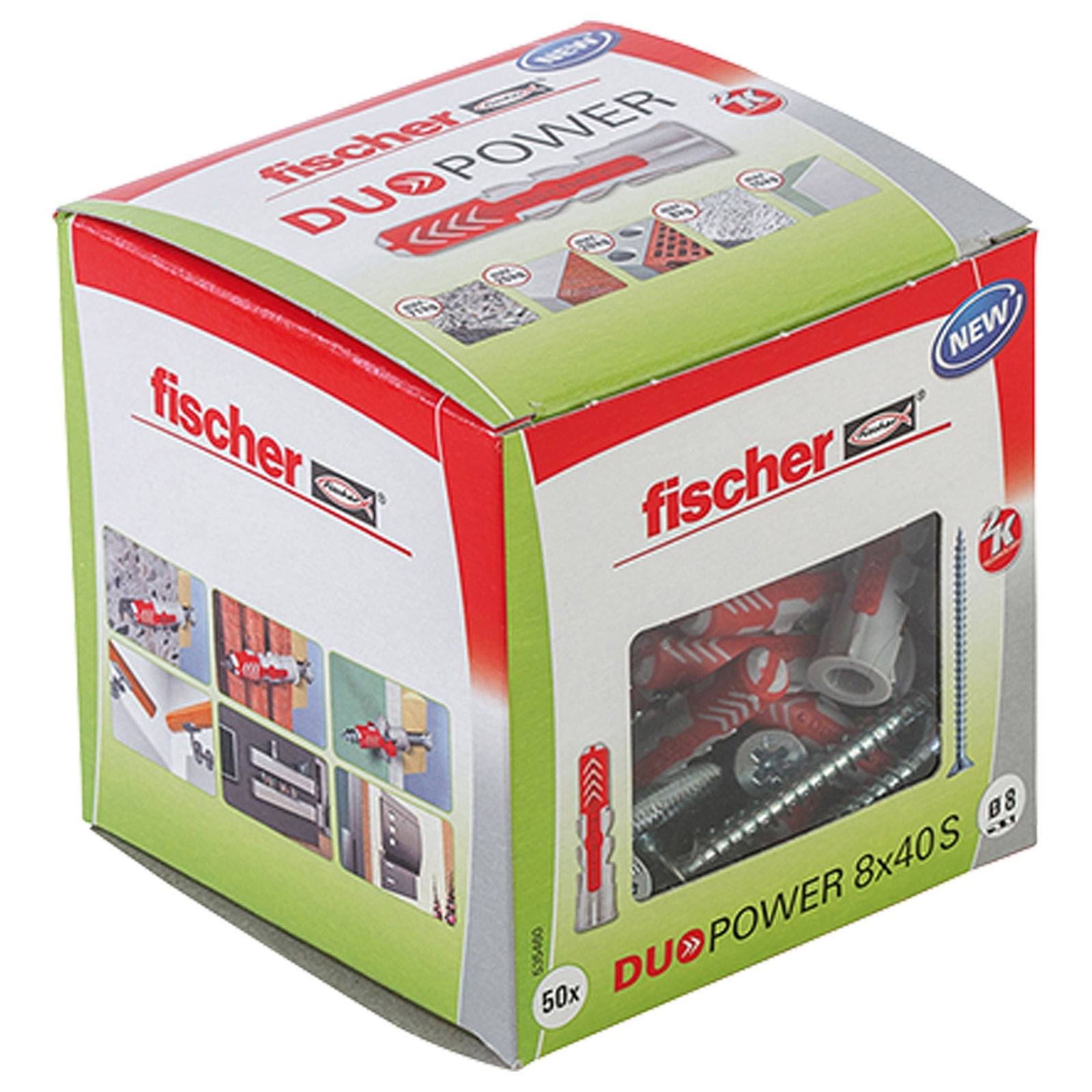 Fischer 50x DUOPOWER 8 x 40 mm S LD - 535460-0