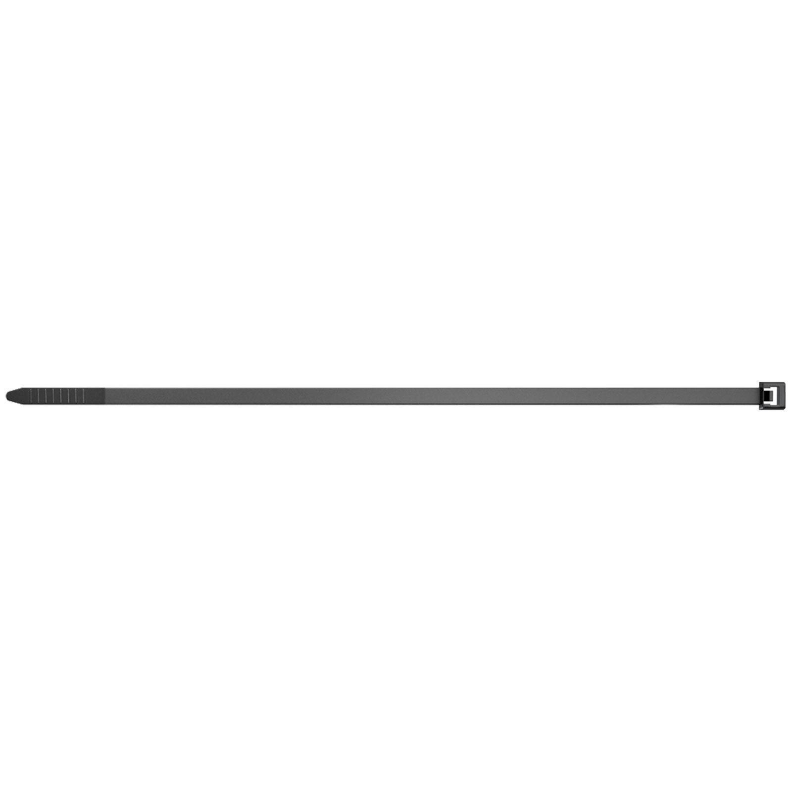 Fischer 100x Kabelbinder UBN 7,6 x 350 mm schwarz - 87497-0