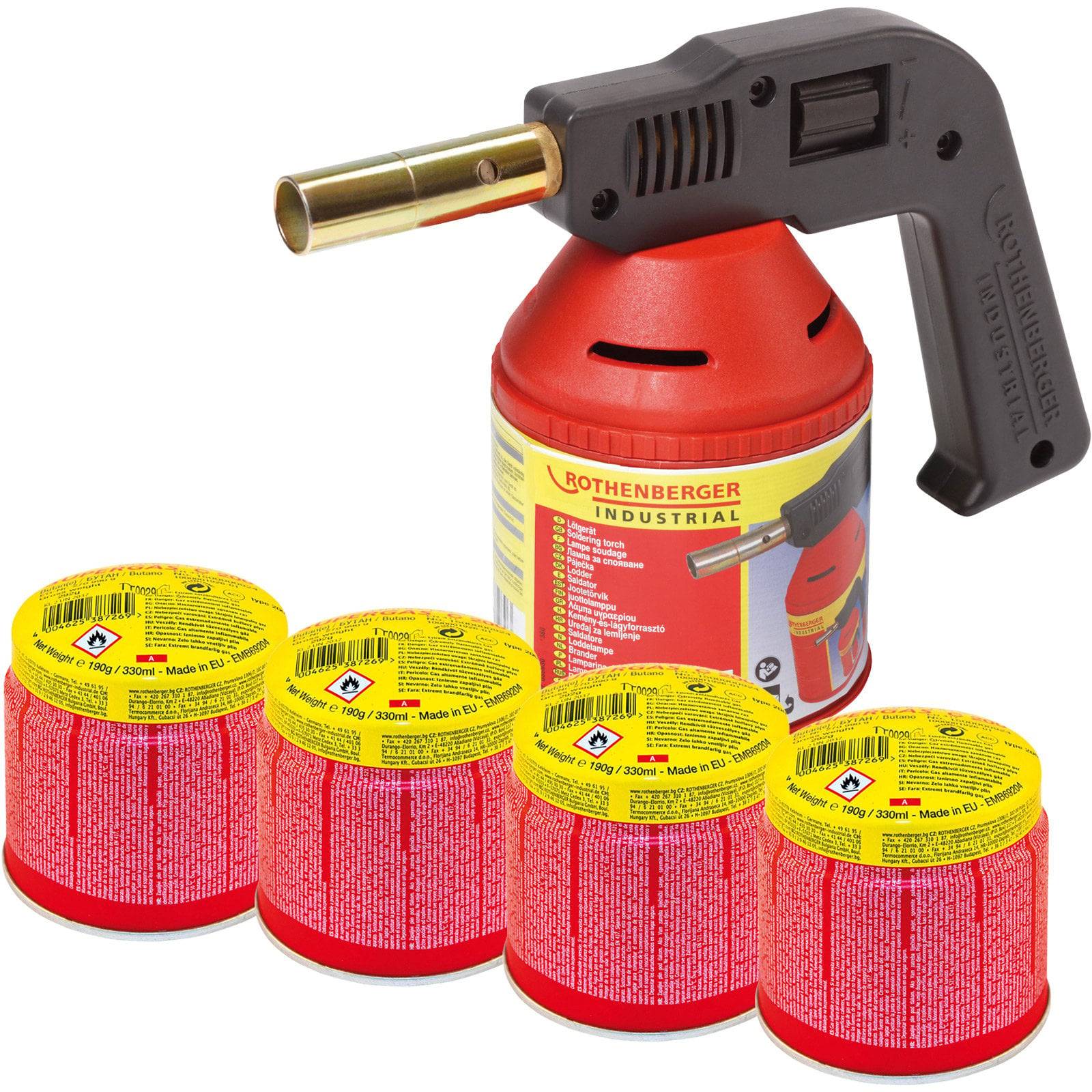 1000000981 Lötlampe 1750°C inkl. Gaskartusche 1 Set-0