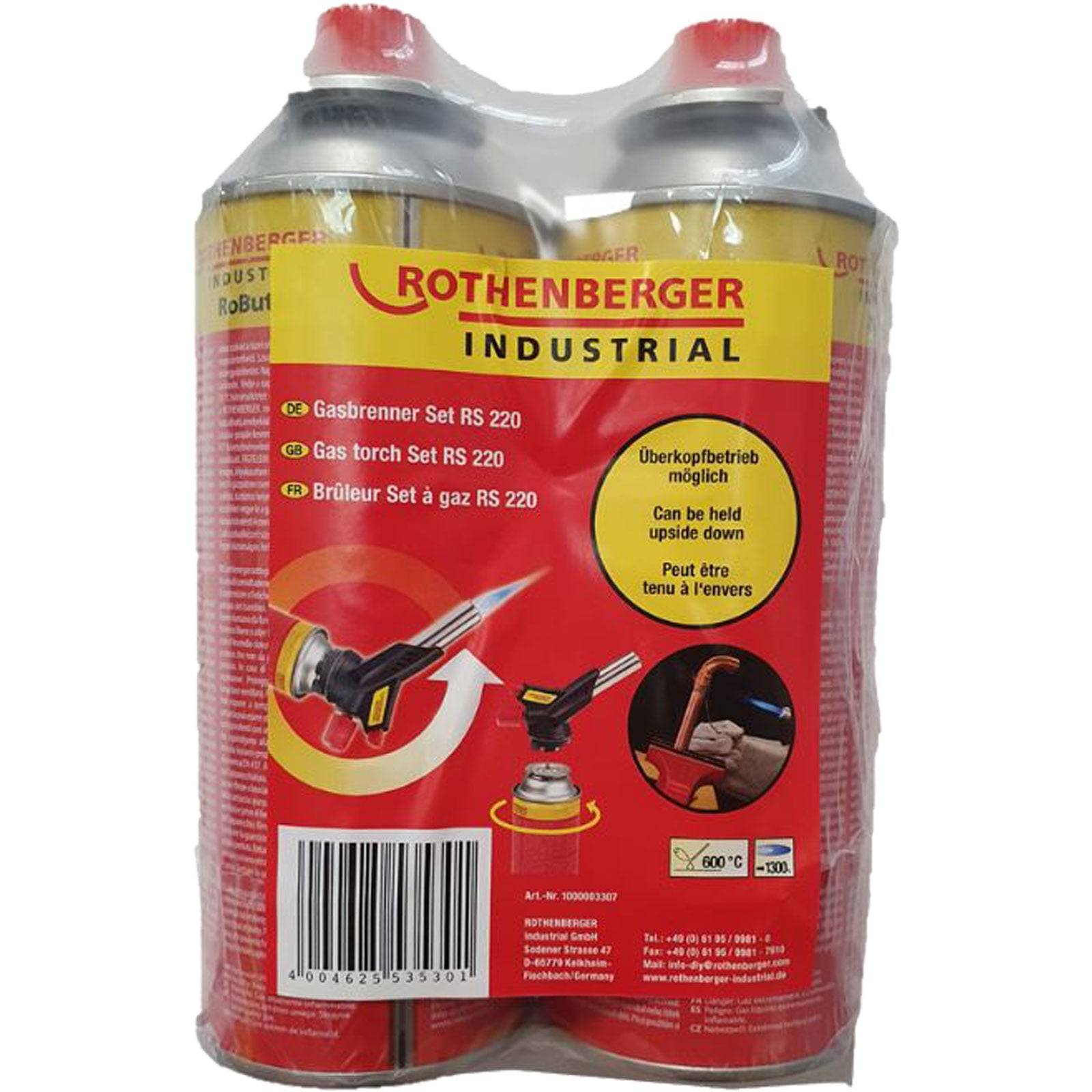 1000003307 Gasbrenner inkl. Piezozünder Gasflasche 1 Set-3
