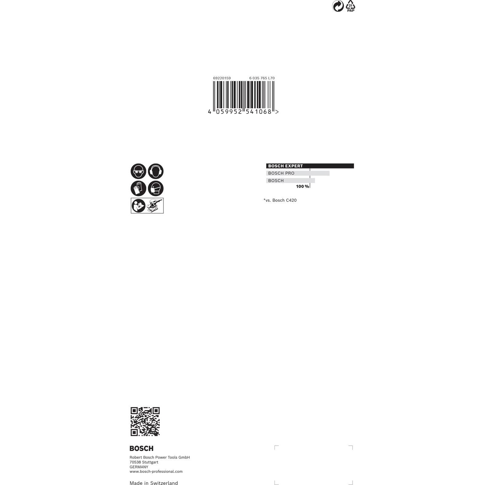 BOSCH Expert M480 Schleifnetz für Schwingschleifer, 115 x 230 mm, G 320, 10-tlg.-3