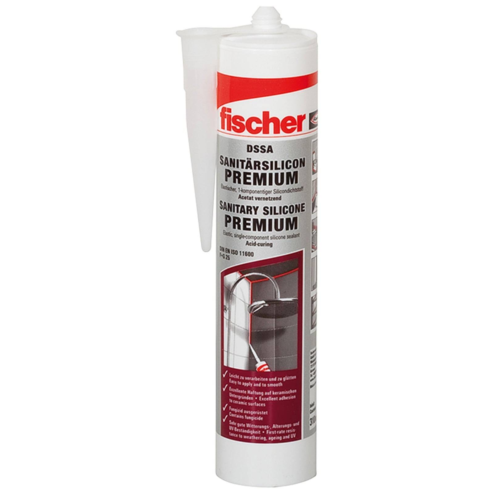 Fischer 1x Sanitärsilicon DSSA 310 ml bahama - beige - 53103-1