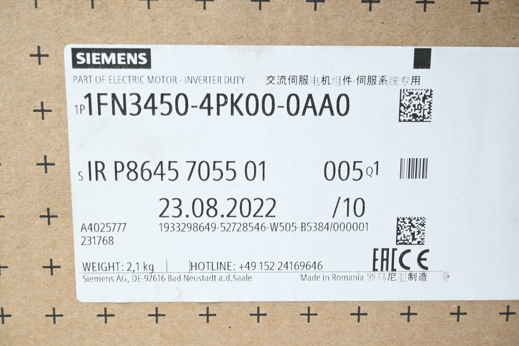 Siemens Simotics L Präzisionskühler 1FN3450-4PK00-0AA0 ( 1FN3 450-4PK00-0AA0 )-2