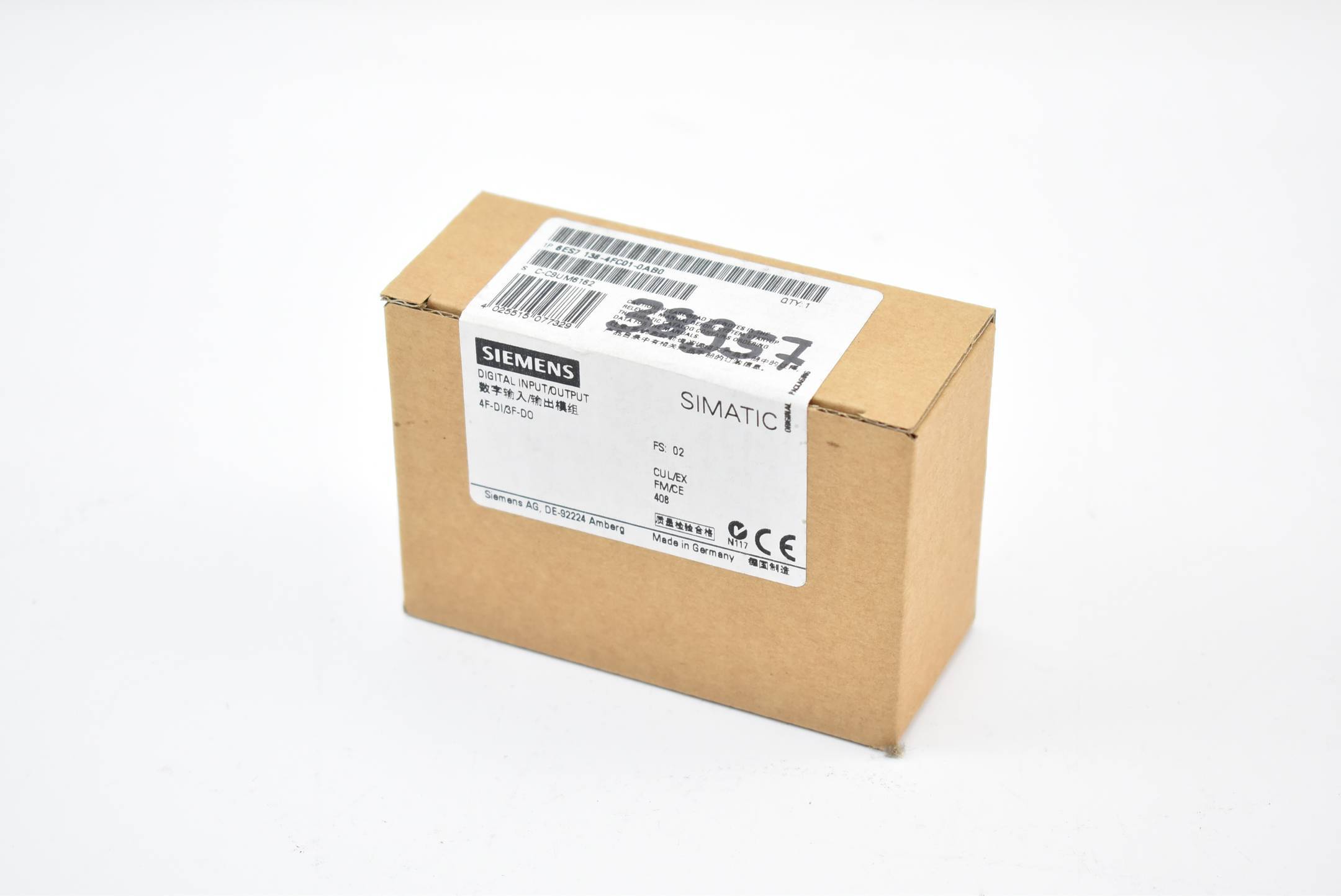 Siemens Dig.Industr. Elektronikmodul 24VDC/2A 6ES7138-4FC01-0AB0-2