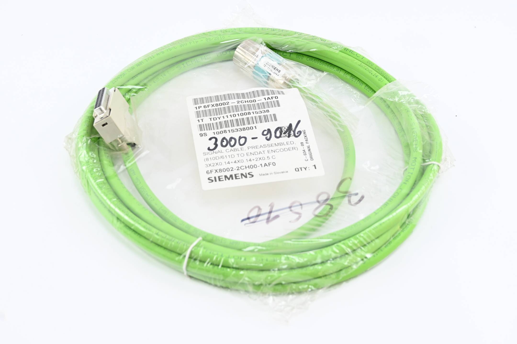 Siemens Signalleitung 6FX8002-2CH00-1AF0 ( 6FX8 002-2CH00-1AF0 ) 5,0m-0