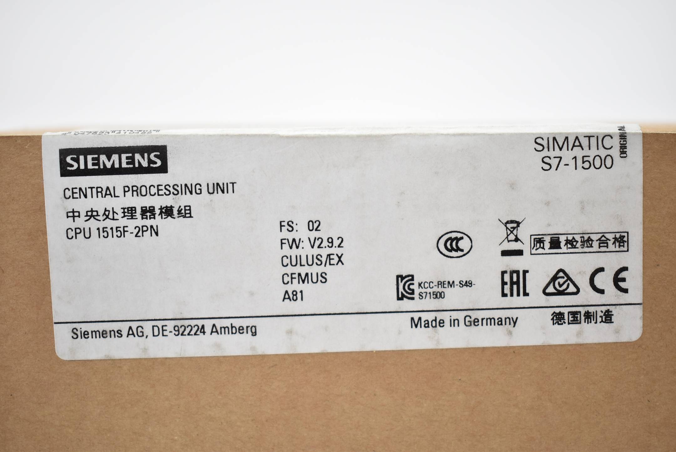 Siemens 6ES7515-2FM02-0AB0 6ES75152FM020AB0 SPS-Zentralbaugruppe-3