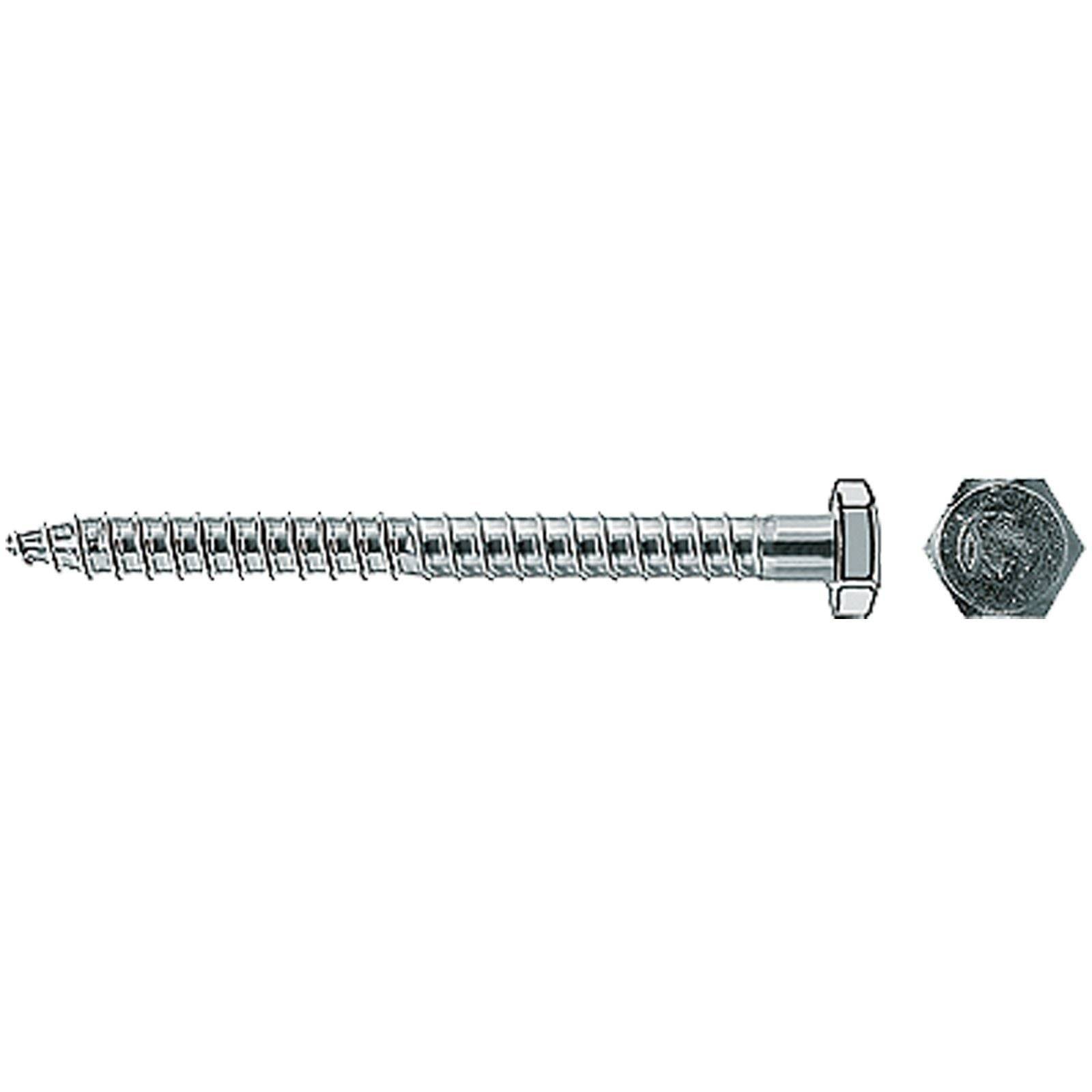 Fischer 200x Sicherheitsschraube 7X87 Sechskantkopf - 80405-1