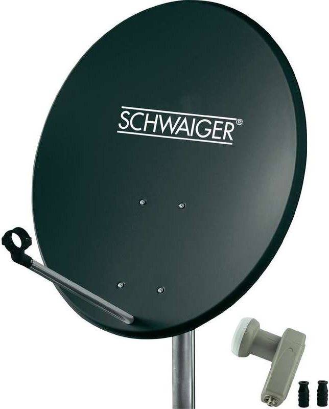 SAT Anlage 60 cm 2 Teilnehmer Twin-LNB Anthrazit-0
