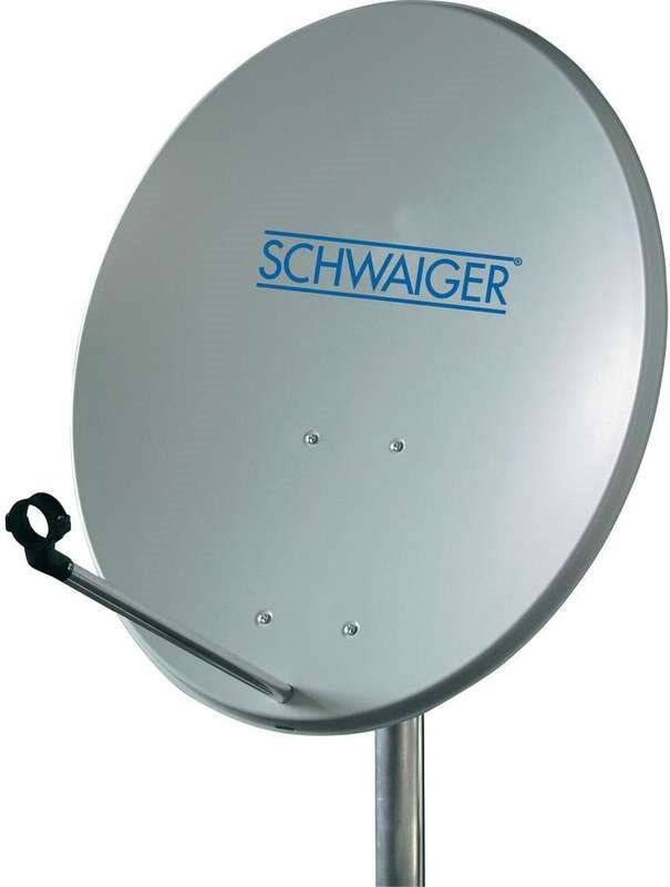 SAT Anlage 60 cm 4 Teilnehmer Quad-LNB mit Switch Hellgrau-0