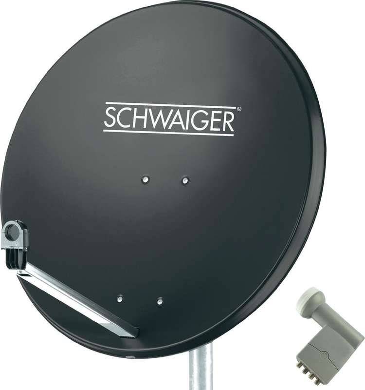 Schwaiger SAT-Anlage ohne Receiver Teilnehmer-Anzahl 4 SPI9961SET9-0