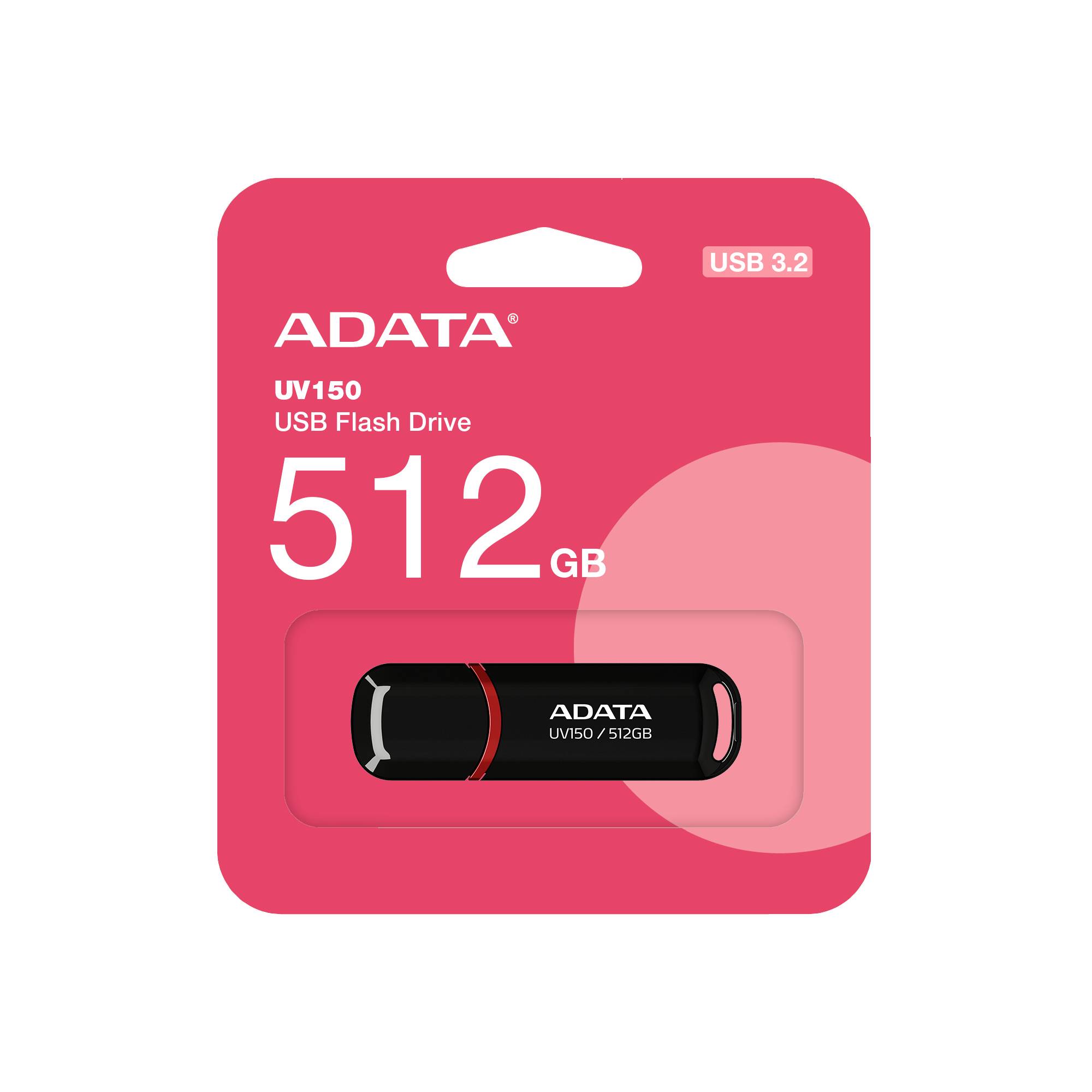 ADATA *UV150 512GB USB3.2 Black - 512 GB - USB 3.0-1