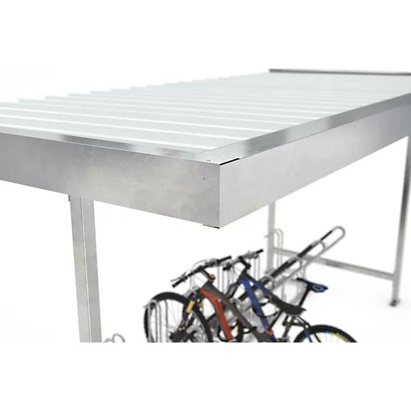 Materialüberdachung Leipzig Grundeinheit B 2250 mm einseitig HxT 2360 x 2200 mm. WSM Walter Solbach |-2