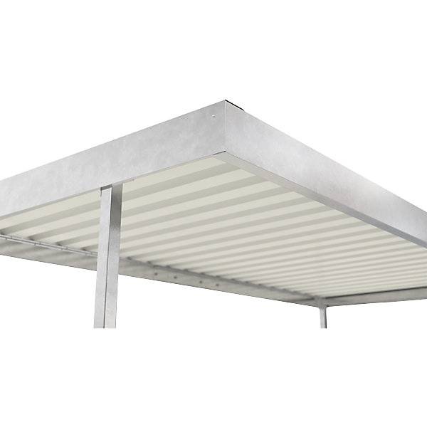 Materialüberdachung Leipzig Grundeinheit B 2250 mm einseitig HxT 2360 x 2200 mm. WSM Walter Solbach |-4