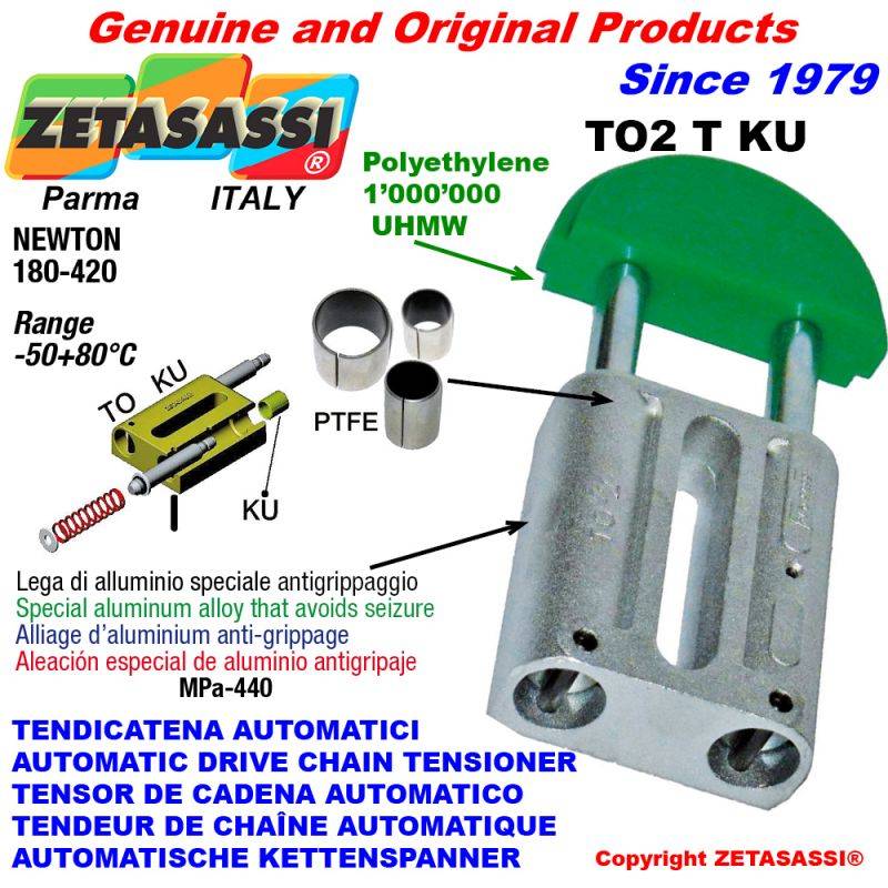 ZETASASSI TO2T1SKU Automatic Linear Drive Chain Tensioner To2Ku-0