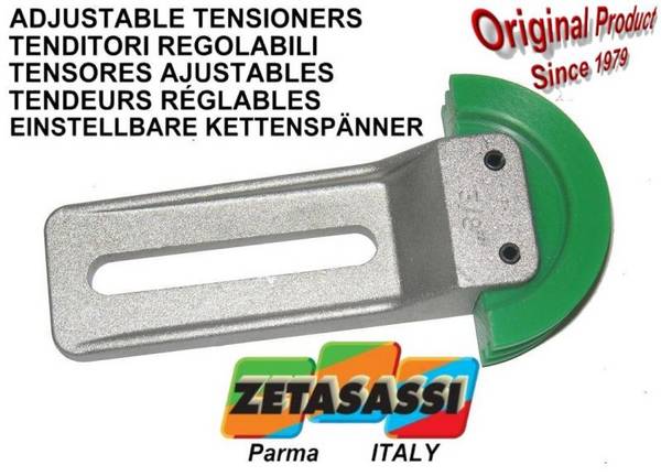 ZETASASSI TF1TU, Einstellbarer Kettenspanner Tf1 mit Kettenschieber, runder Kopf